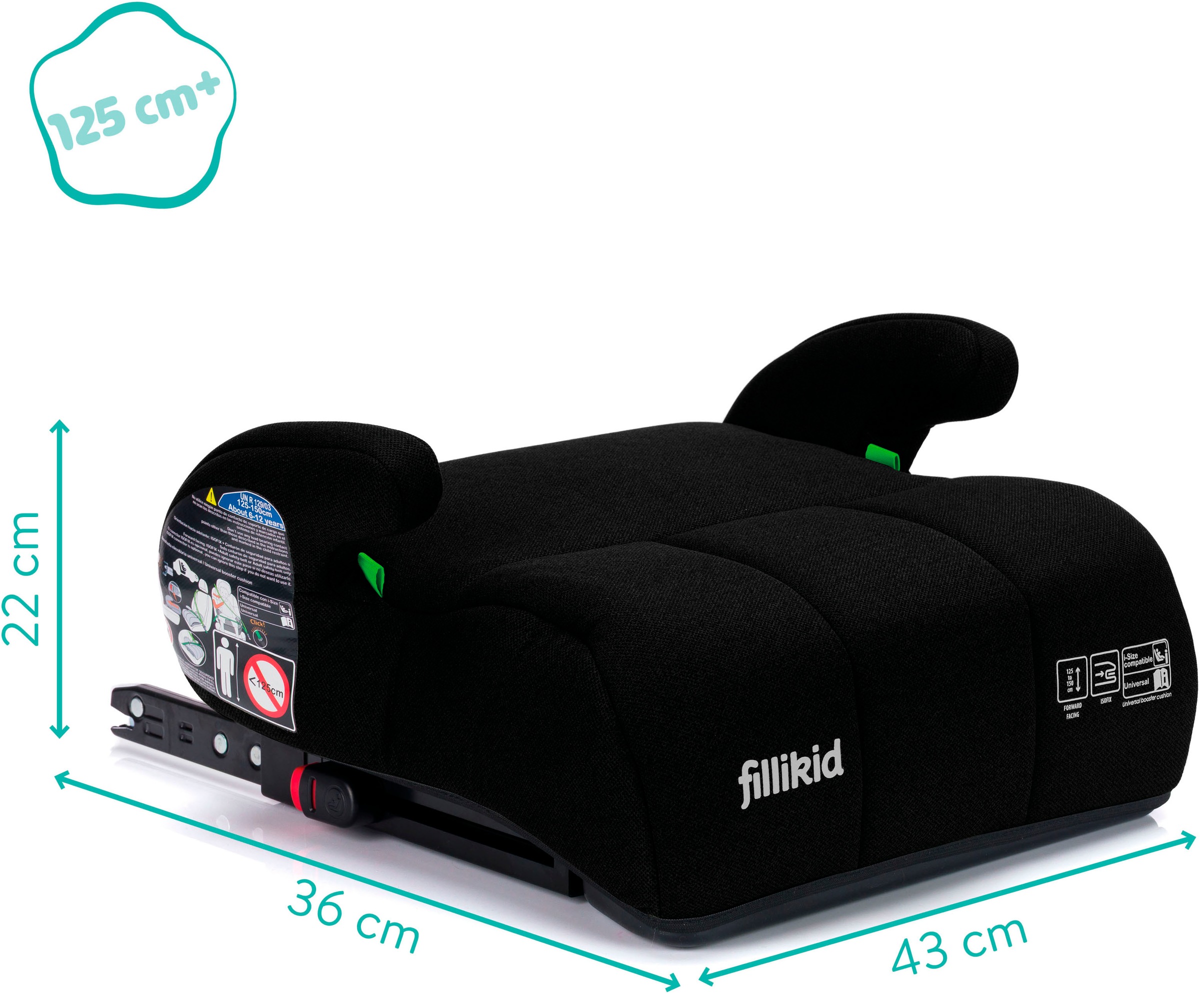 Fillikid Kindersitzerhöhung »Comfort mit Isofix«