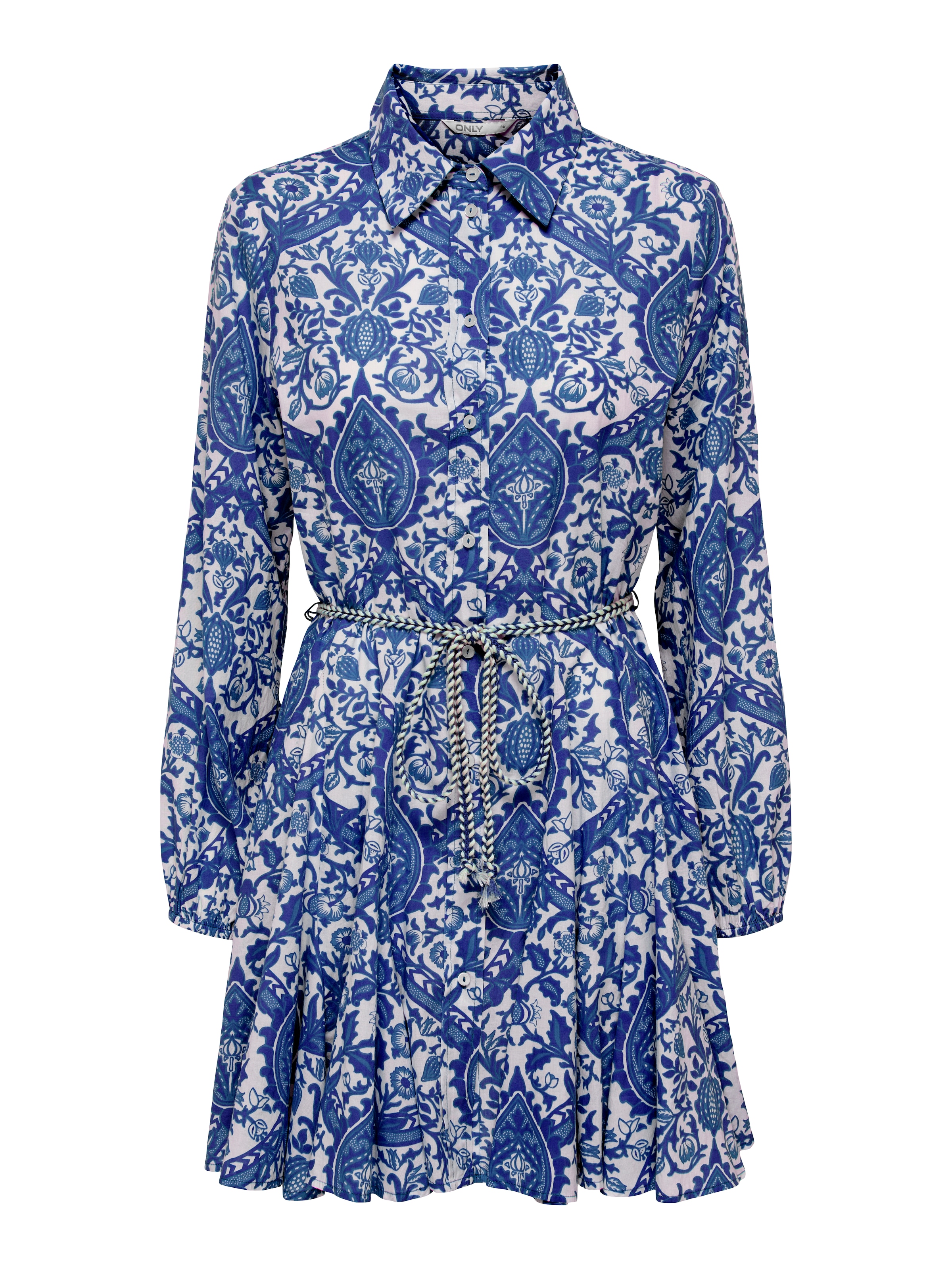 ONLY Blusenkleid »ONLLUMINA L/S SHORT DRESS WVN NOOS«