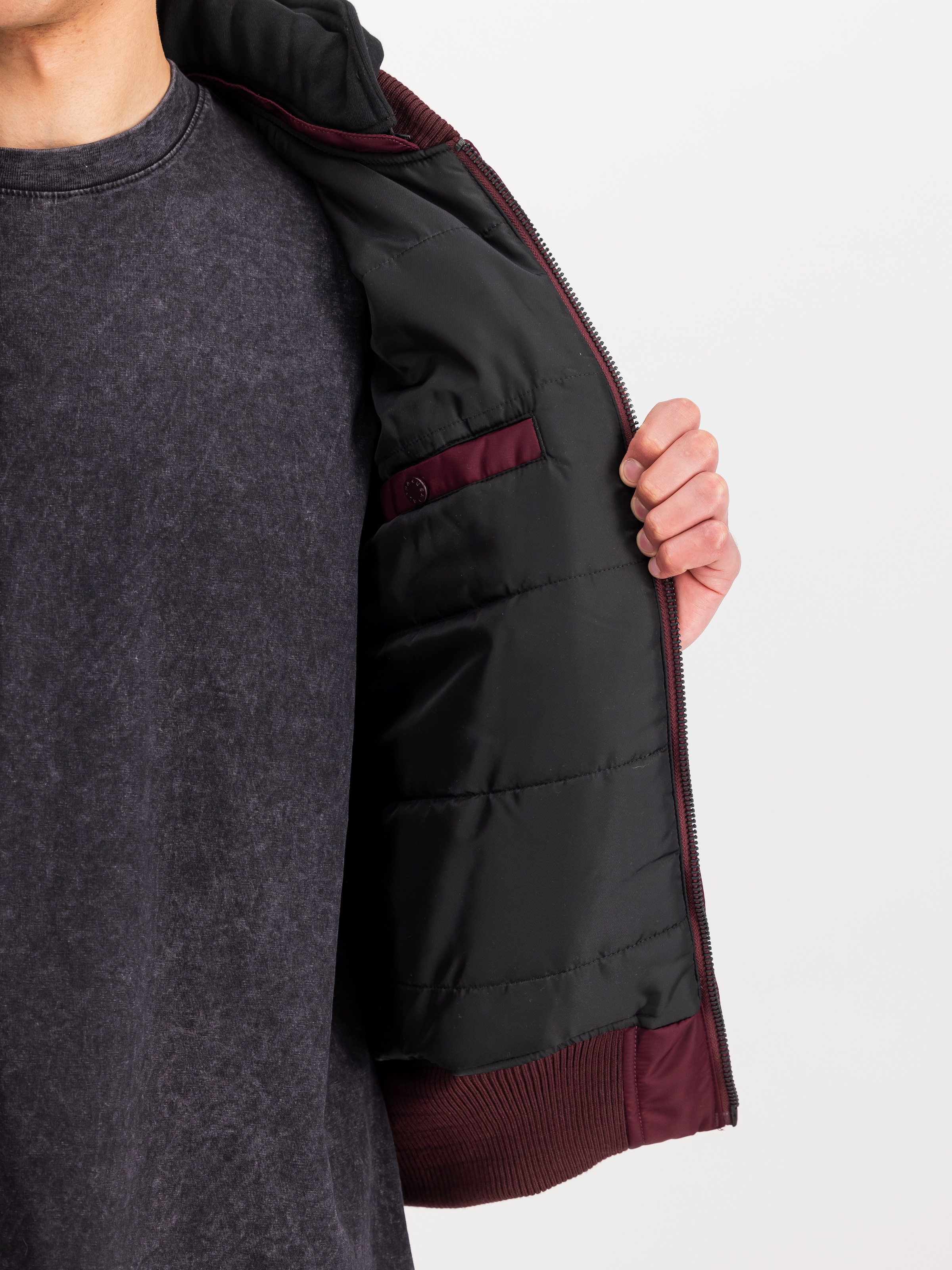 Alpha Industries Bomberjacke »MA-1 ZH Back Print«, mit Kapuze