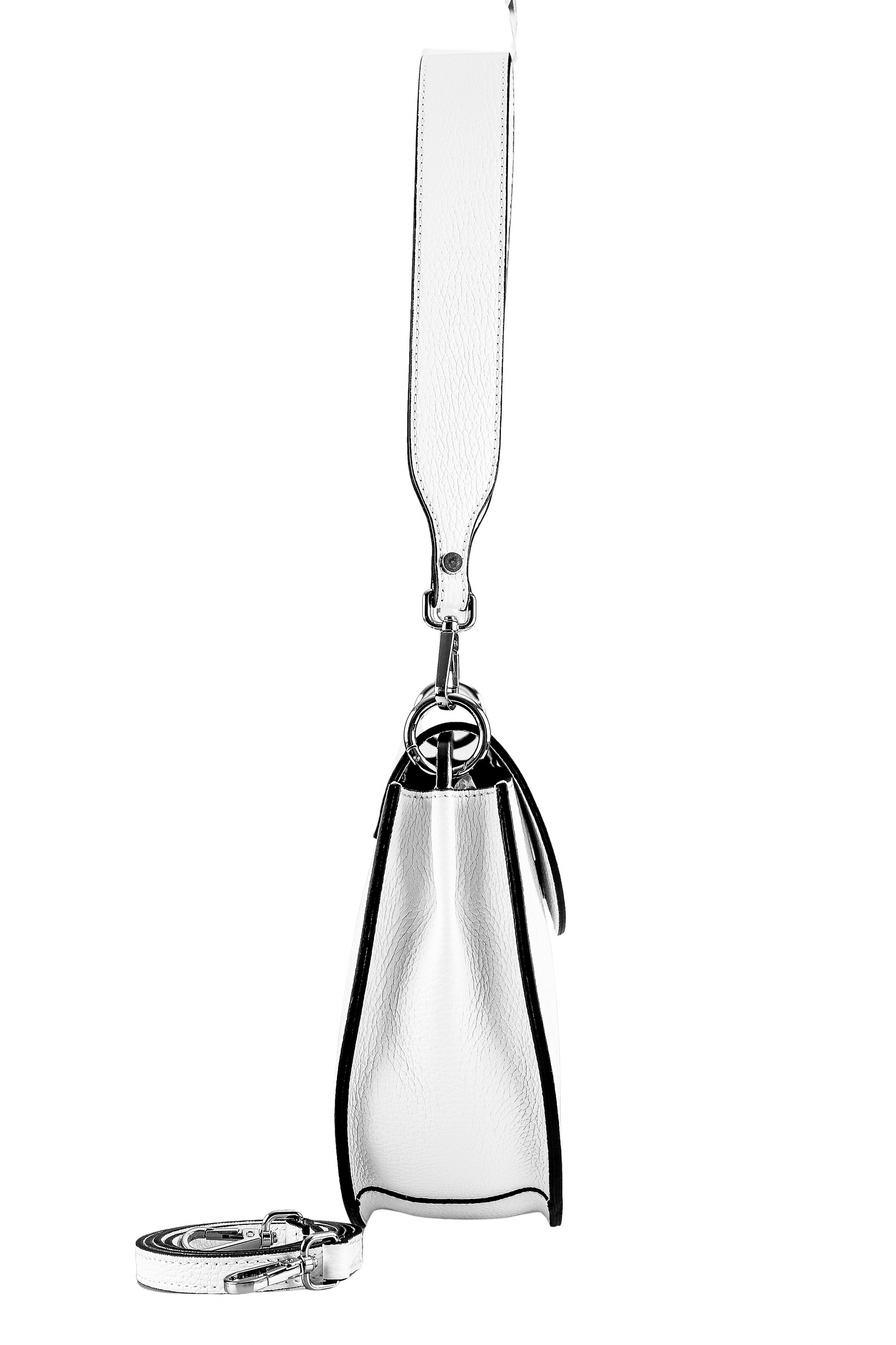 COLLEZIONE ALESSANDRO Schultertasche »Bianco Luxe«, aus Leder in luxuriösem weiß