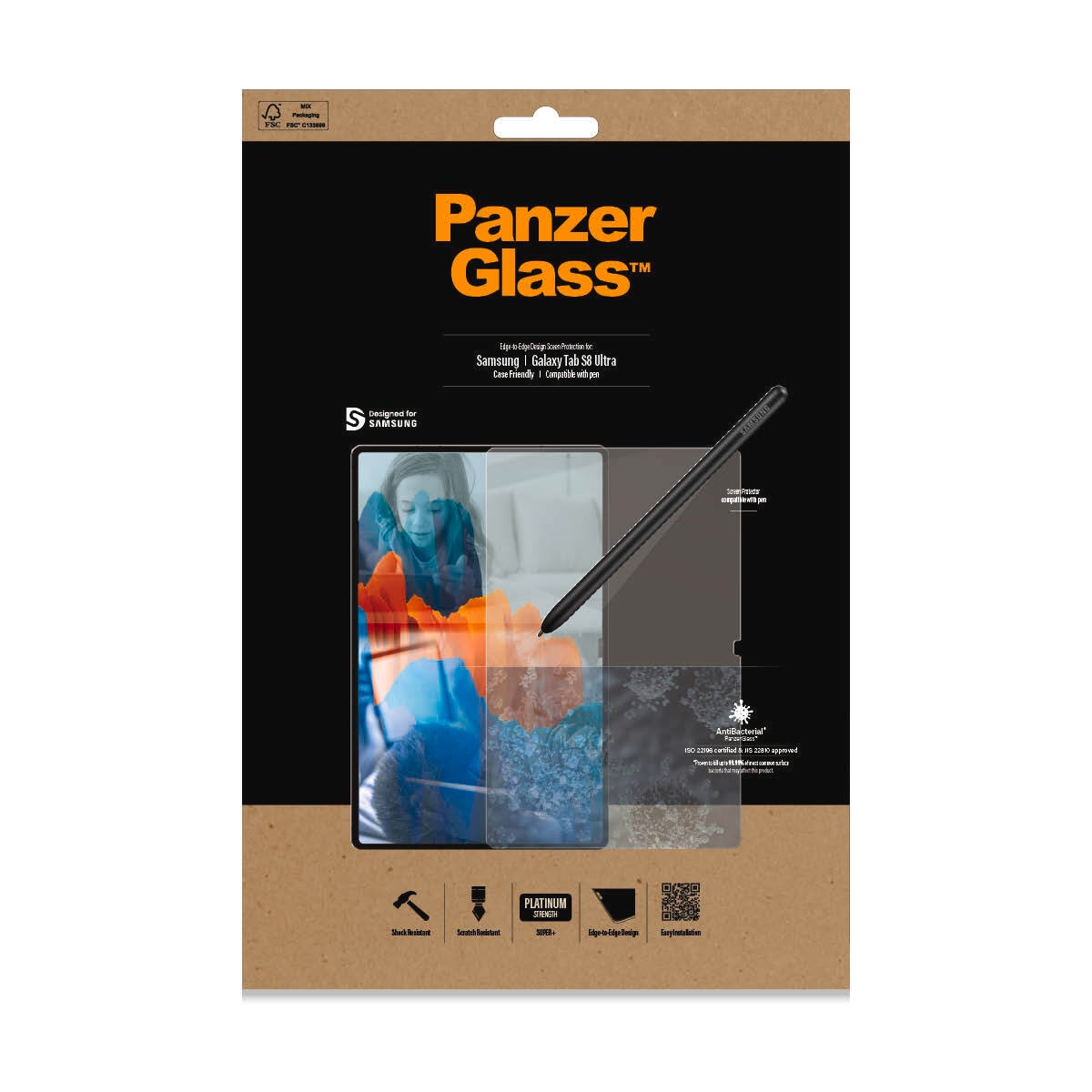 PanzerGlass Displayschutzfolie »Screen Protector Glass Samsung Galaxy Tab S8 Ultra«