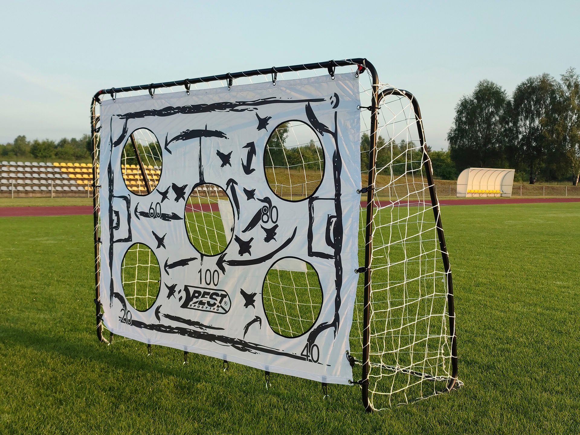 Best Sporting Fußballtor »Fußballtor TAKTIK«, (Set, 4 St., inklusive Torwand, Ball und Ballpumpe)