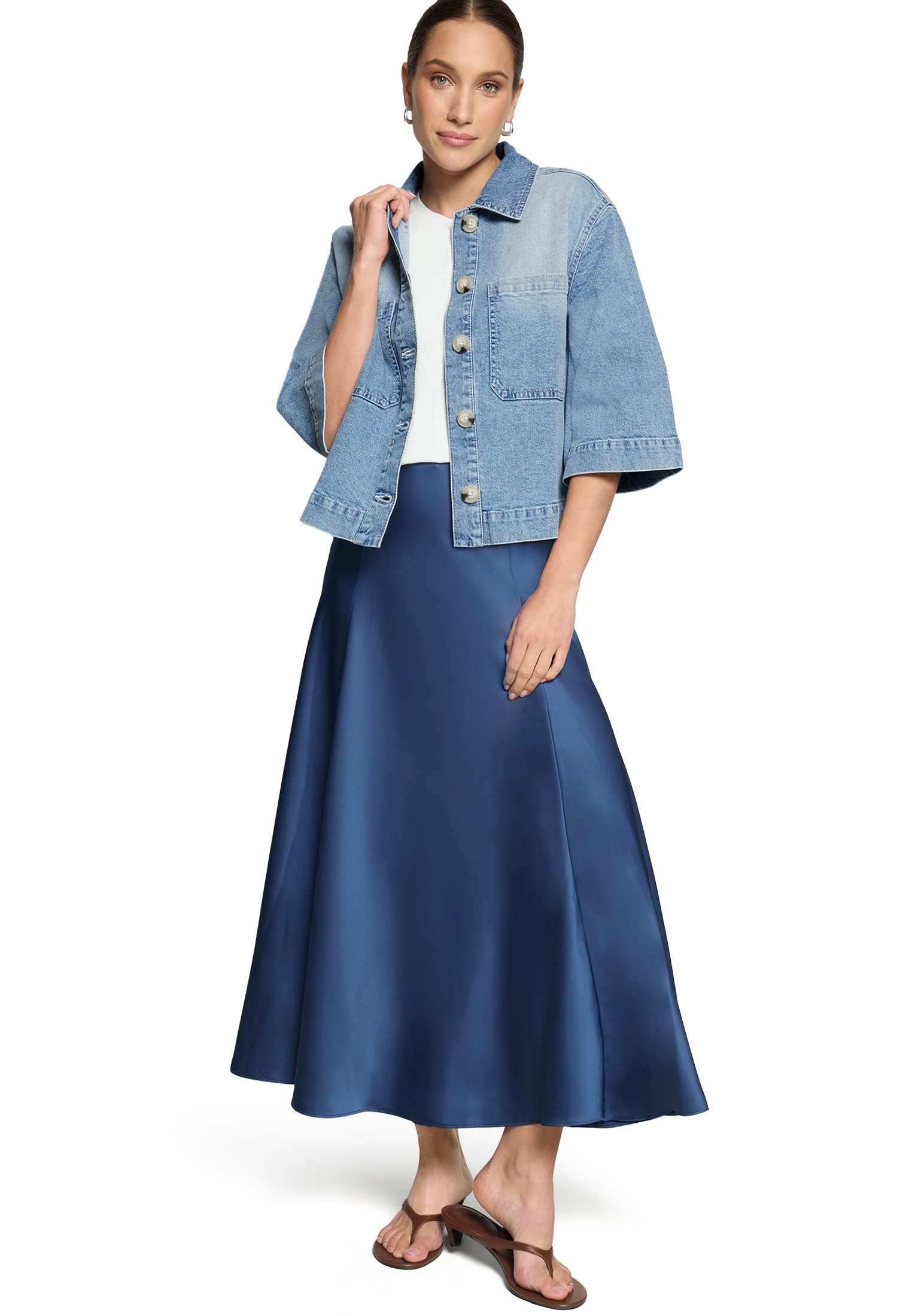 Zero Jackenblazer »Damen im Jeans-Look« Material.