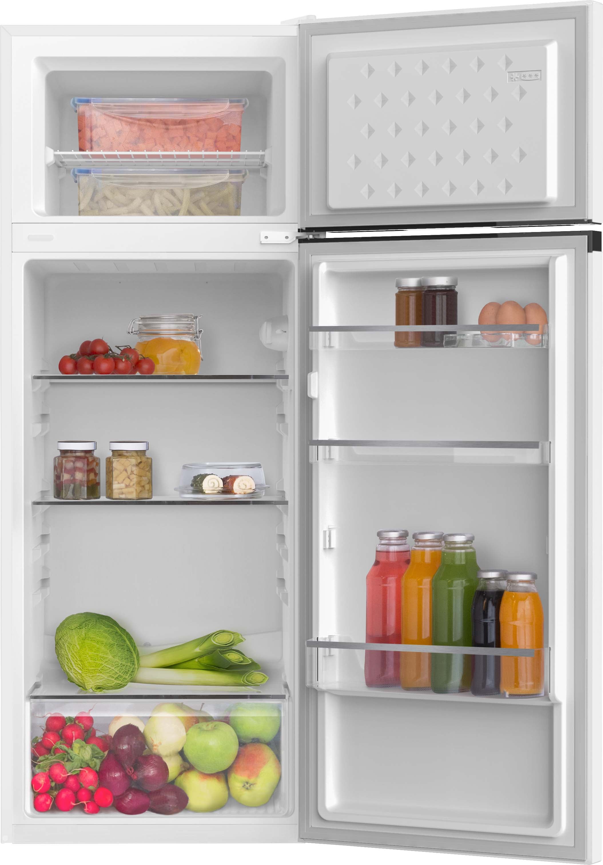 Amica Kühl-/Gefrierkombination »DT 374 160 W« 144 cm hoch 54 cm breit