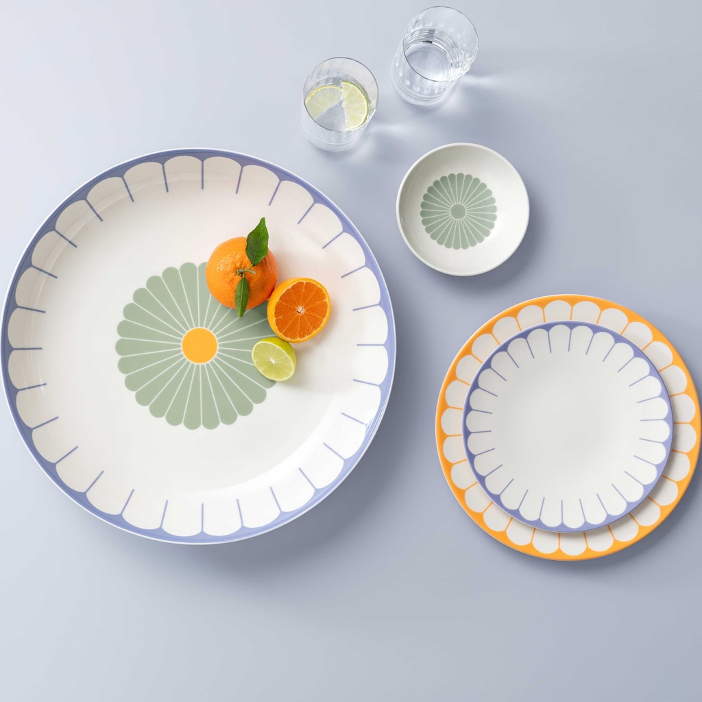 Villeroy & Boch Speiseteller »Speiseteller Fleur Couleur ø 26,6 cm 6er Set«
