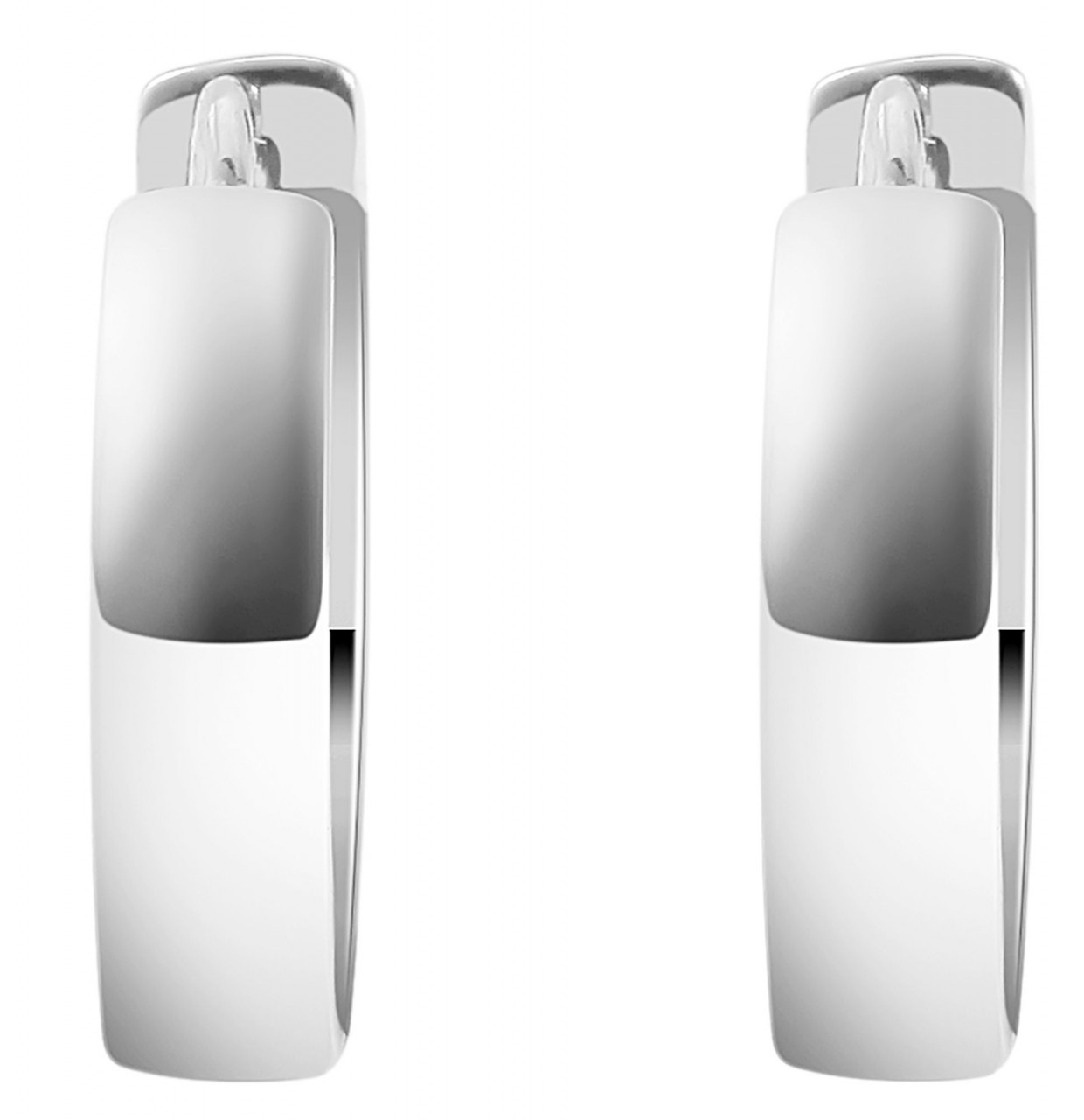 Adelia´s Paar Creolen »Damen Creolen aus poliertem 925 Sterling Silber Ø 11 mm«