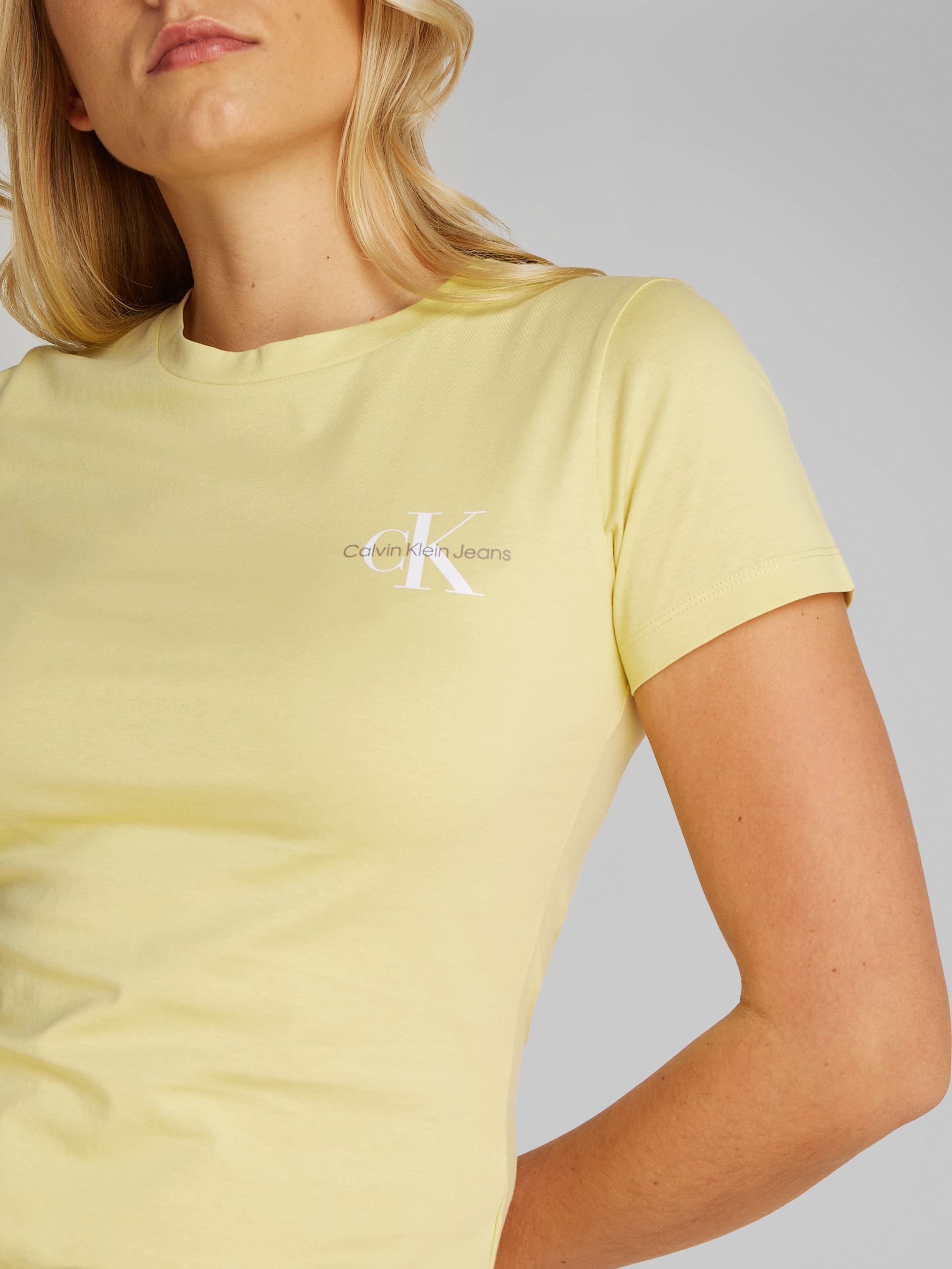 Calvin Klein Jeans T-Shirt »2-PACK MONOLOGO SLIM TEE«, (Packung, 2er-Pack), mit Logodruck