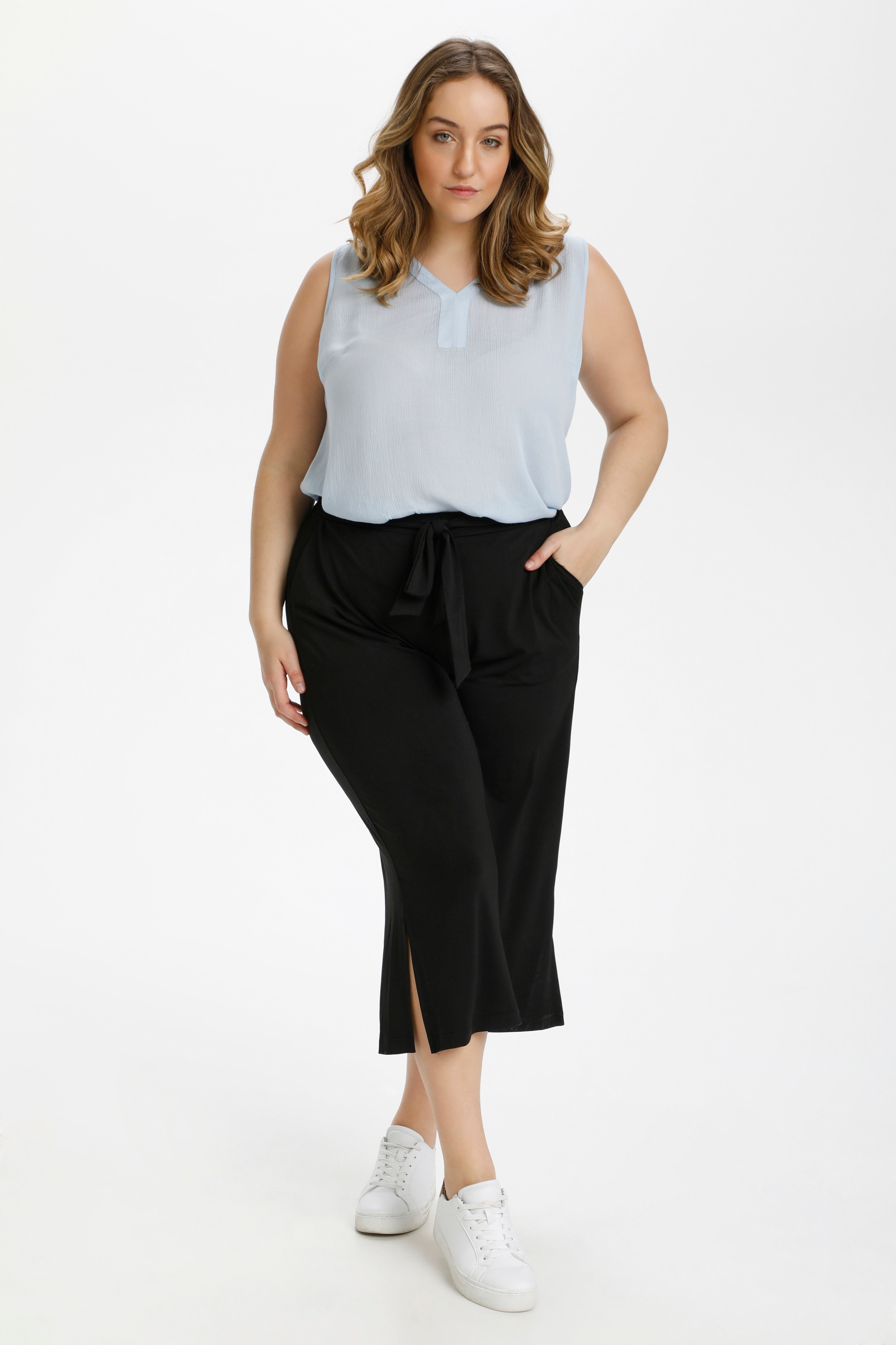 KAFFE Curve Stoffhose »Casual Hose KCmello«
