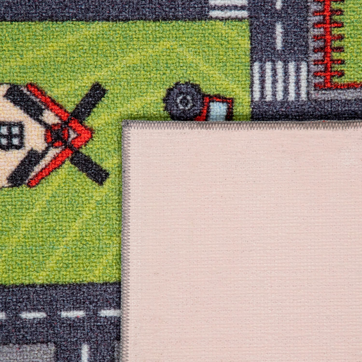 Paco Home Kinderteppich »Bino 577«, rechteckig, 4 mm Höhe, Kurzflor, Straßen-Spiel-Teppich, Kinderzimmer