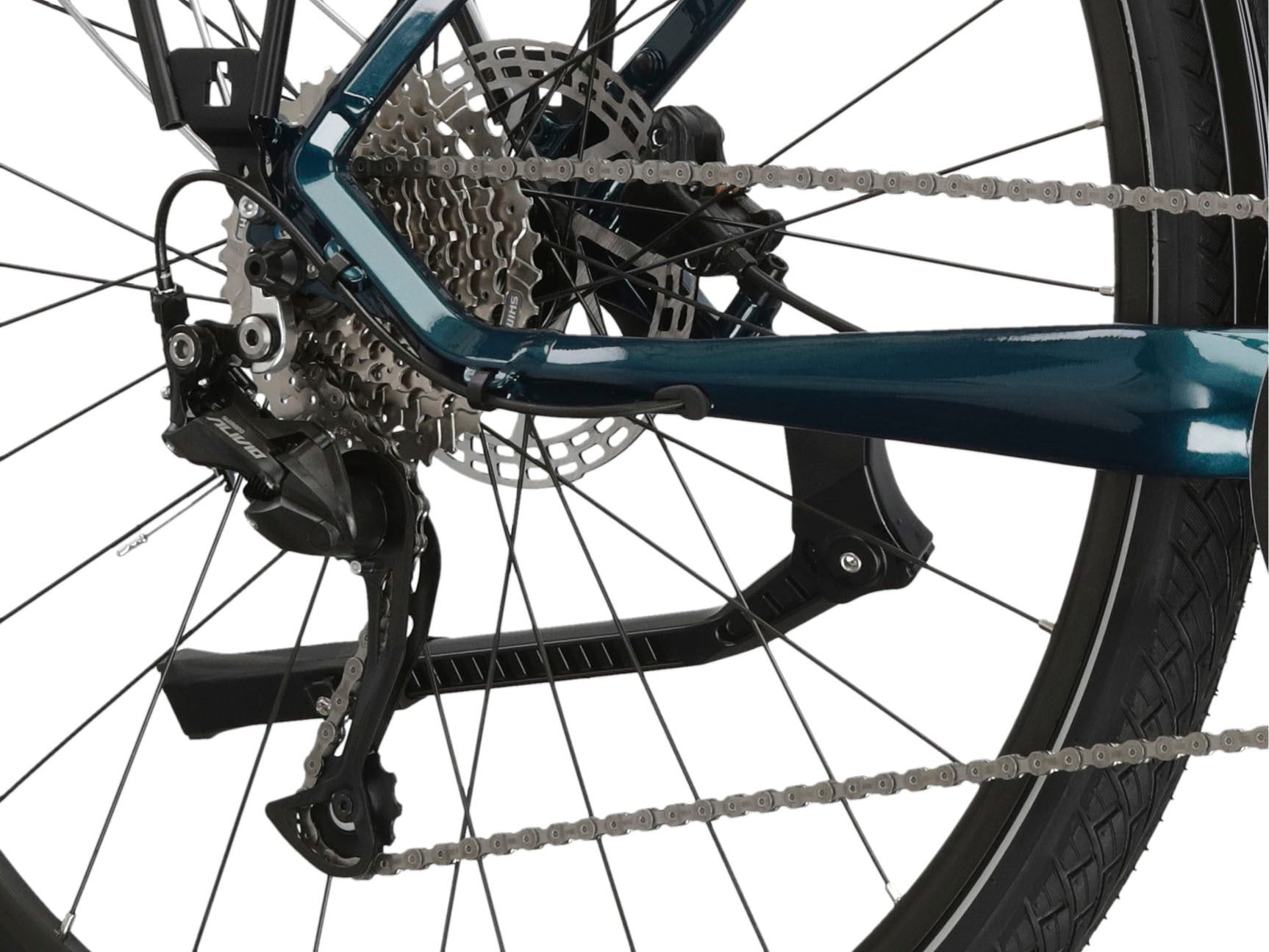 Kross E-Bike »KROSS E-Trekkingrad Damen Trans 5.0 28" türkis 9 Gänge«, 9 Gang, Shimano, ALIVIO M3100, Mittelmotor 250 W