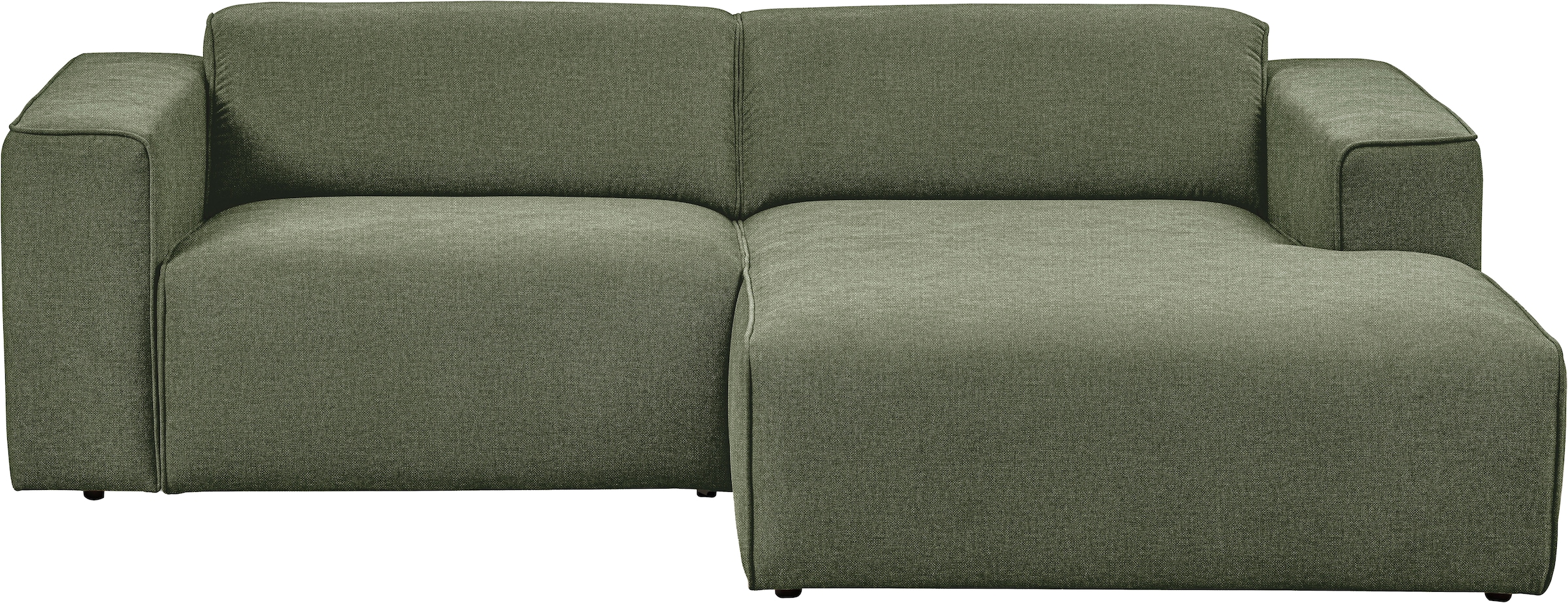 andas Ecksofa »Noord«, mit Kedernaht, Breite 234 cm, Cord, Struktur, Webstoff