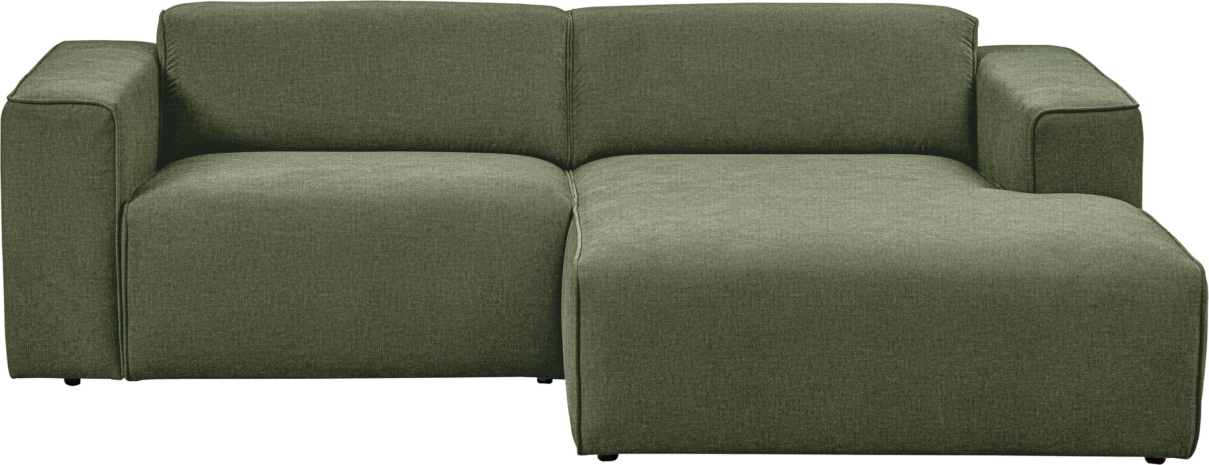 Home affaire Ecksofa "Noord mit Kedernaht, Breite 234 cm, L-Form" Cord, Str günstig online kaufen