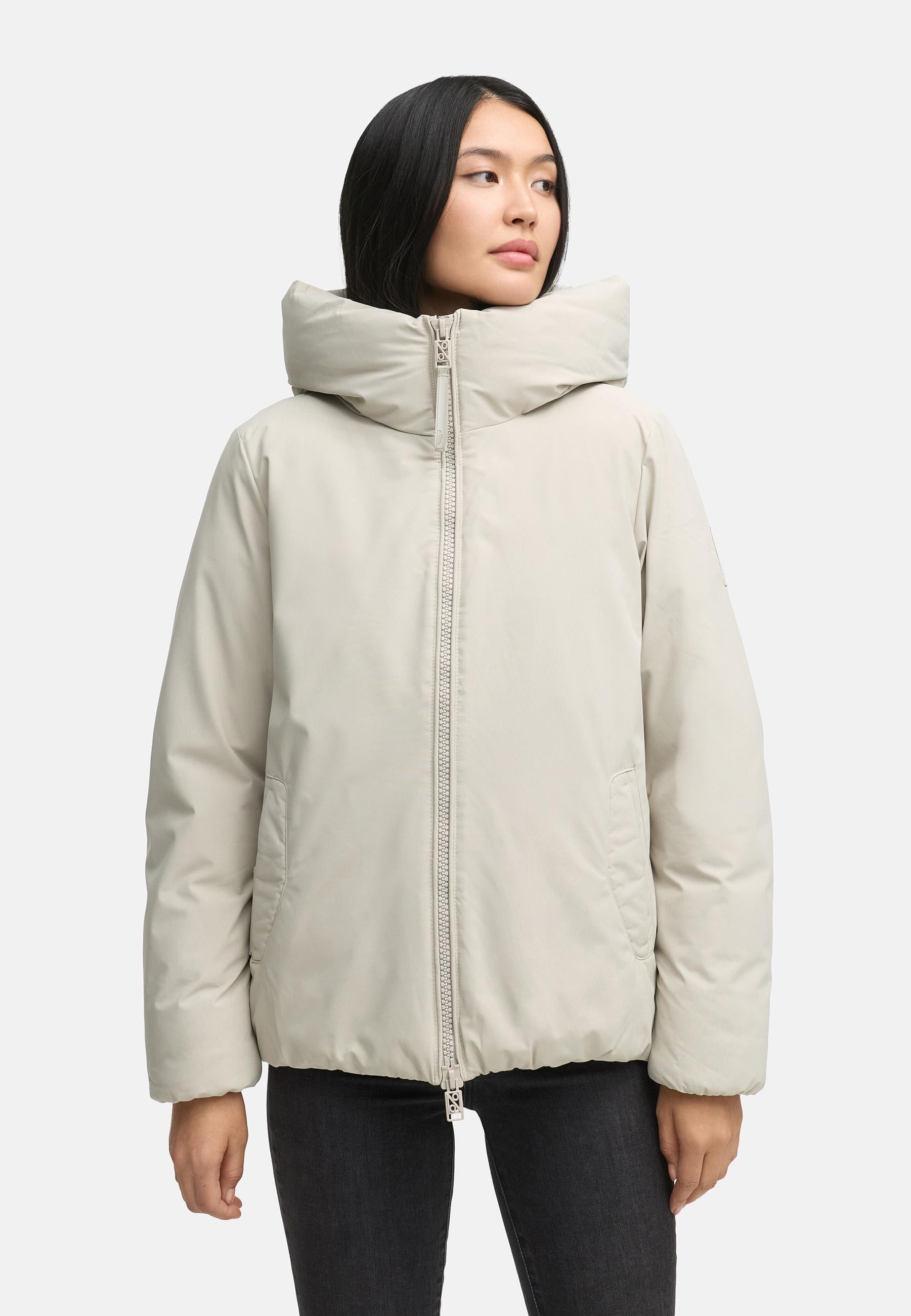 Navahoo Winterjacke »Blütenlicht 14«, mit Kapuze, Warme Damenjacke mit hohem Kragen
