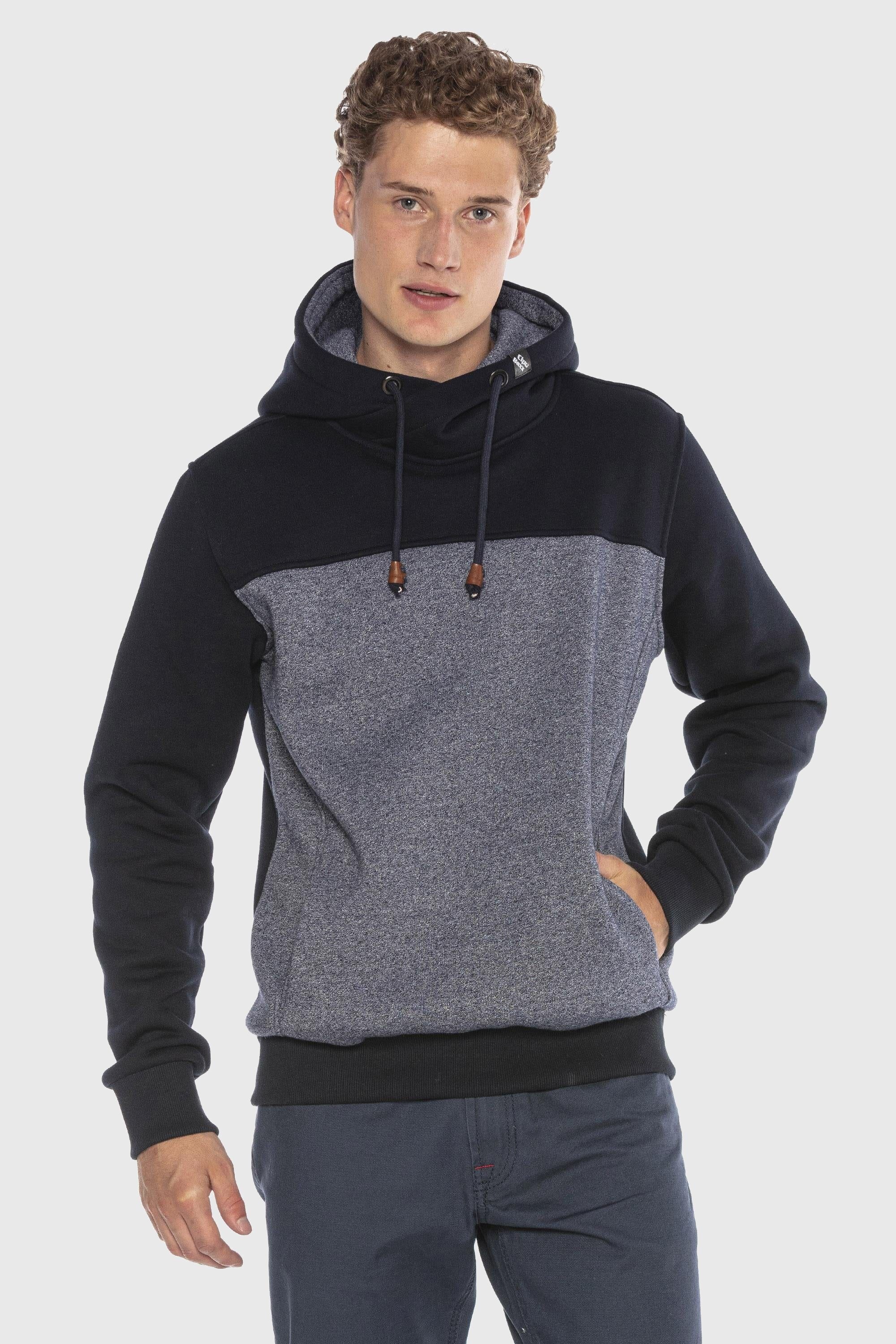 Cipo & Baxx Kapuzenpullover »Sweatshirts«, (1 tlg.), im Kontrast-Look