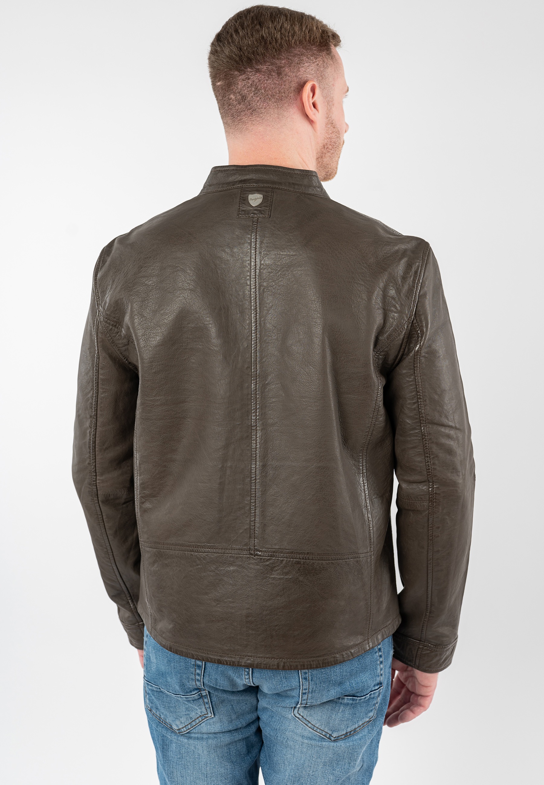 Mauritius Lederjacke "MMBounto" mit Stehkragen günstig online kaufen