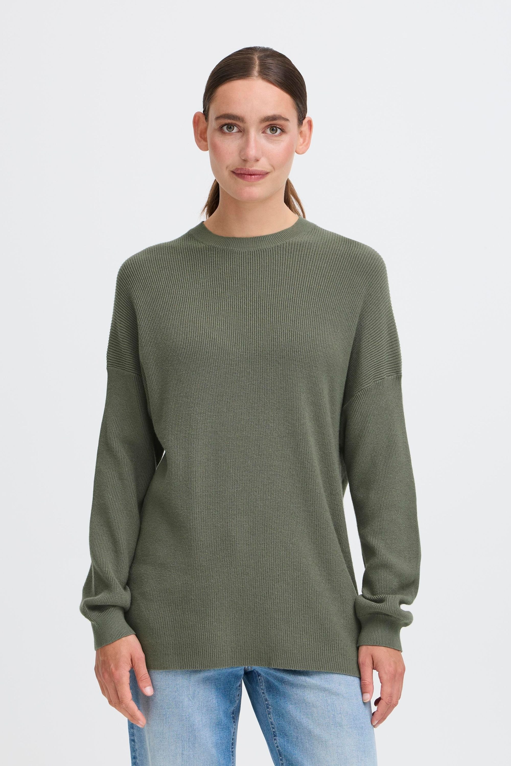 OXMO Strickfleece-Pullover »Strickpullover OXIFANSY«
