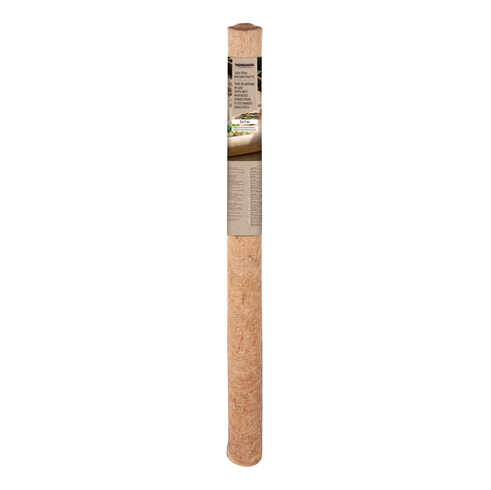 Windhager Unkrautvlies "aus Jute für Hochbeete" 1 Stk. tlg. Jutematte aus Jutefaser, Hochbeetmatte 2 x 1 m, 300 g/m²