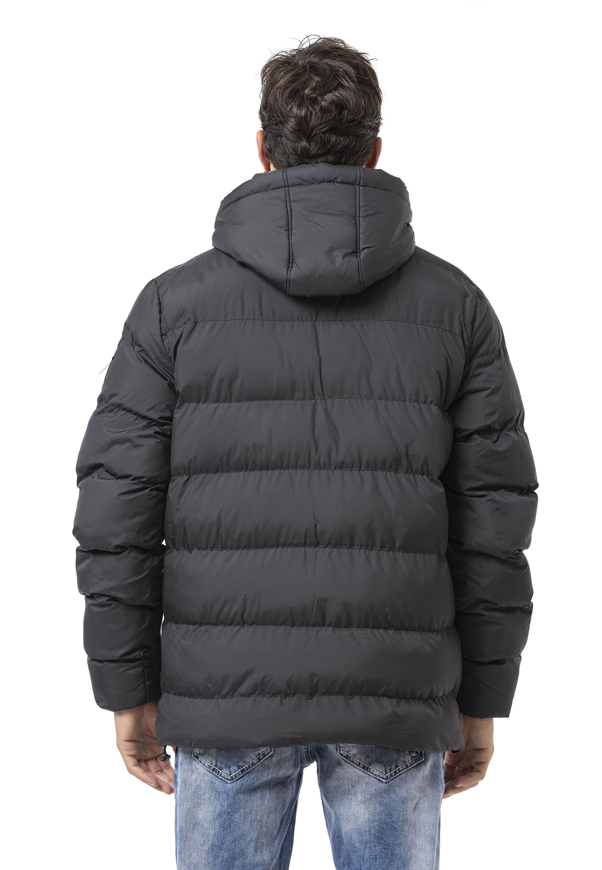 Thumbnail - Cipo & Baxx Winterjacke "Jacke" mit Kapuze im Steppdesign