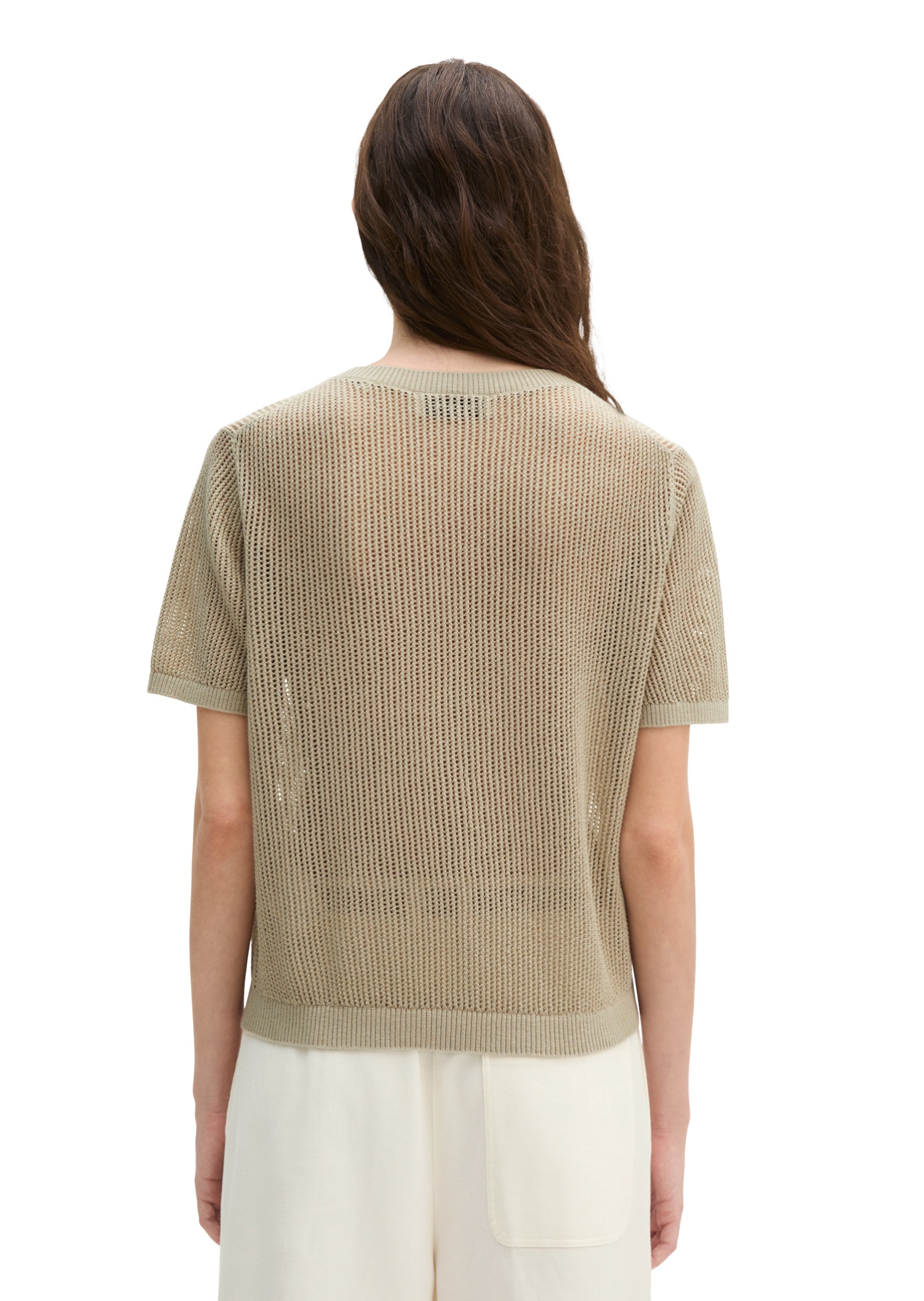 Marc O'Polo Strickpullover »aus Baumwolle-Leinen-Slub-Garn«