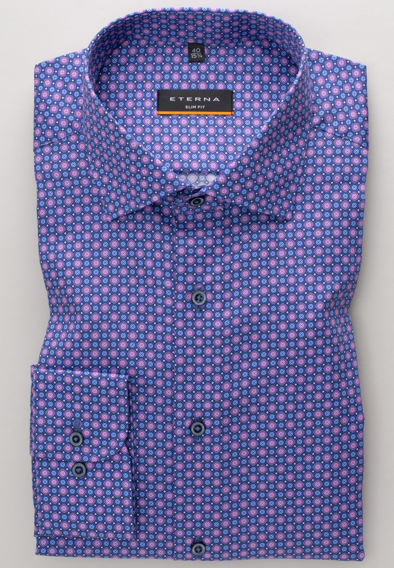 Eterna Langarmhemd »SLIM FIT«, NON IRON (bügelfrei)