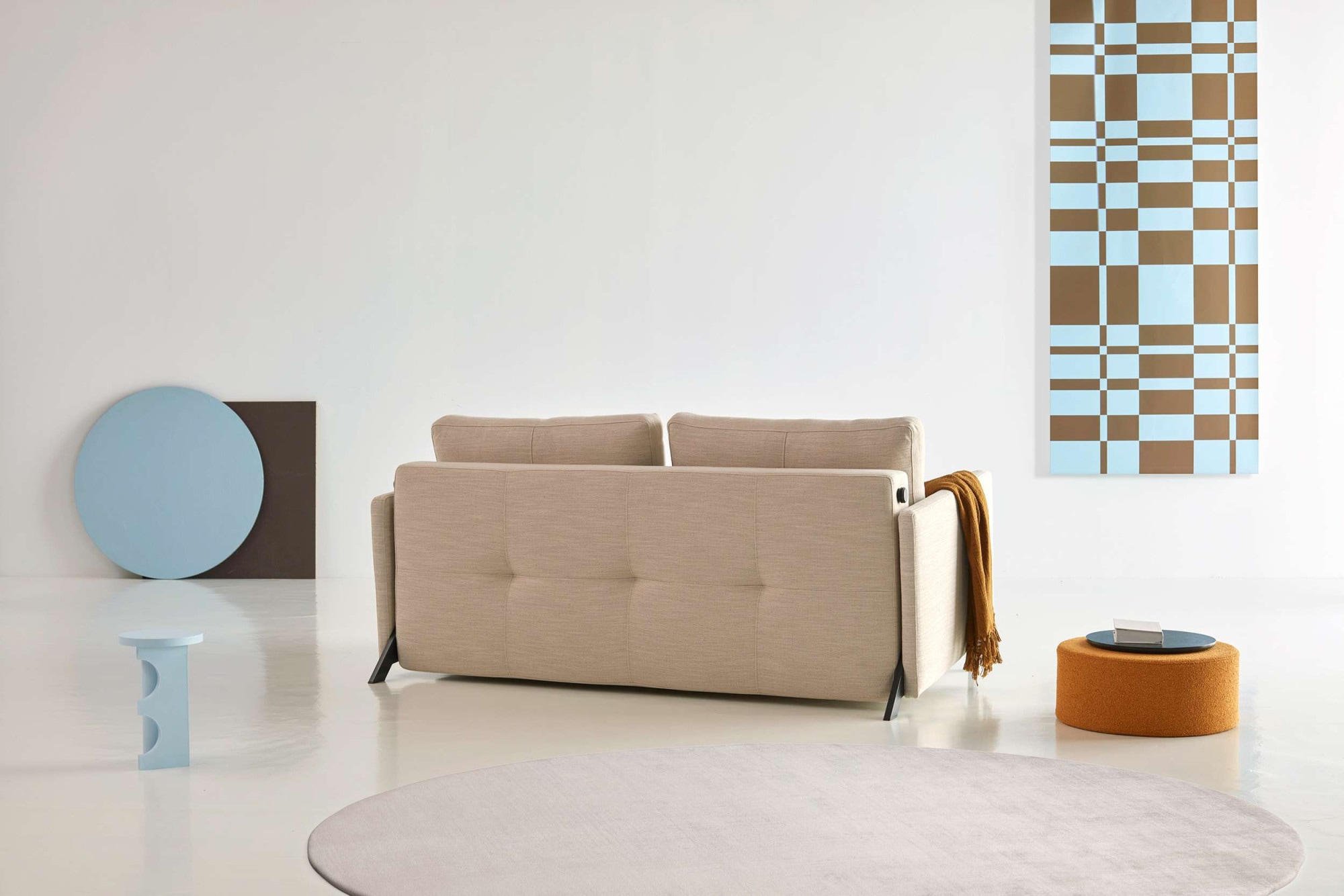 INNOVATION LIVING ™ Schlafsofa »Cubed Klappsofa, hochwertige Schlaffunktion, Design und extra Komfort«, Frontauszug, sehr platzsparend, abgewinkelt Sitzen, waagerecht liegen