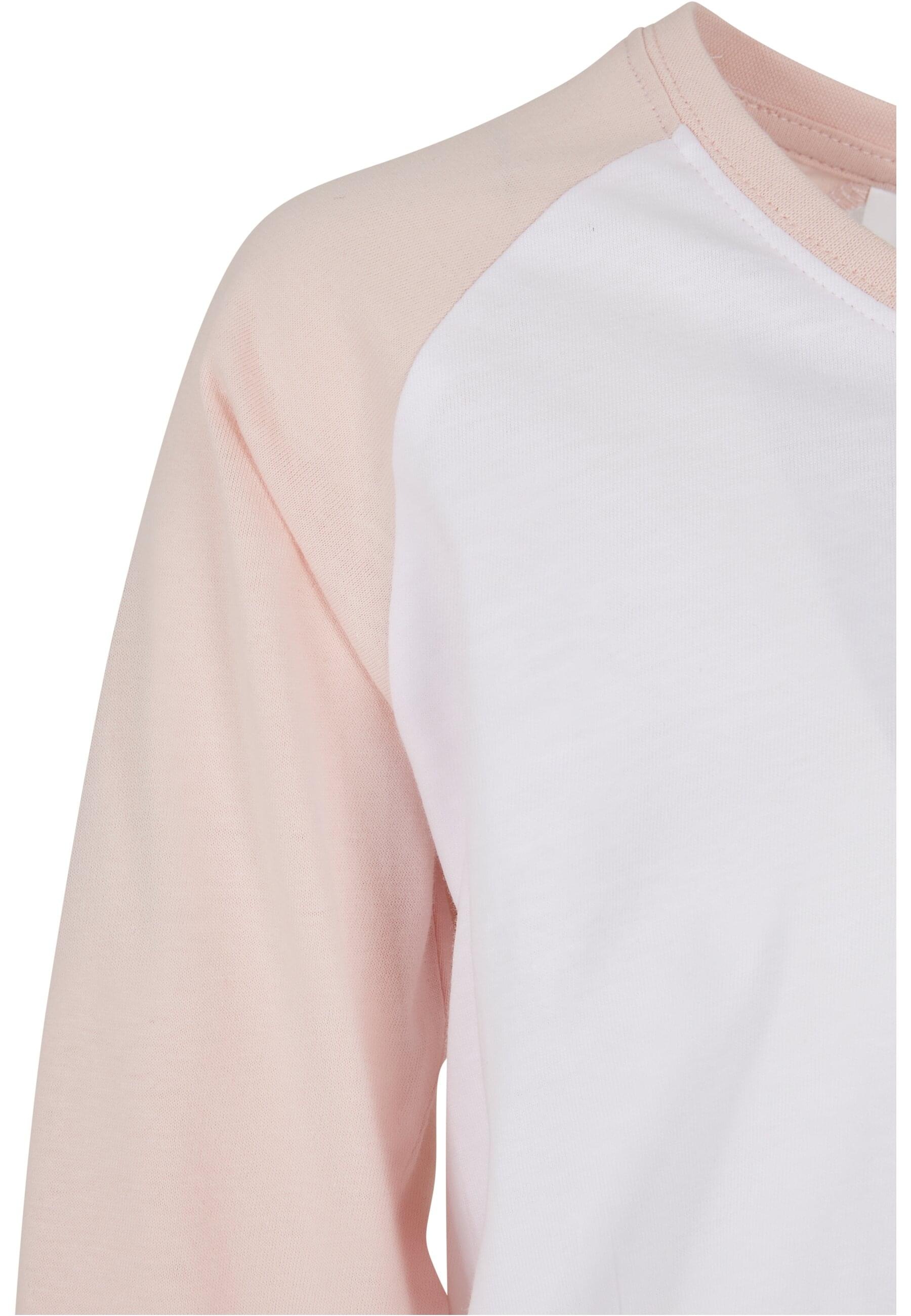URBAN CLASSICS Kurzarmshirt »Urban Classics Damen Girls Contrast Raglan Longsleeve«, (1 tlg.)
