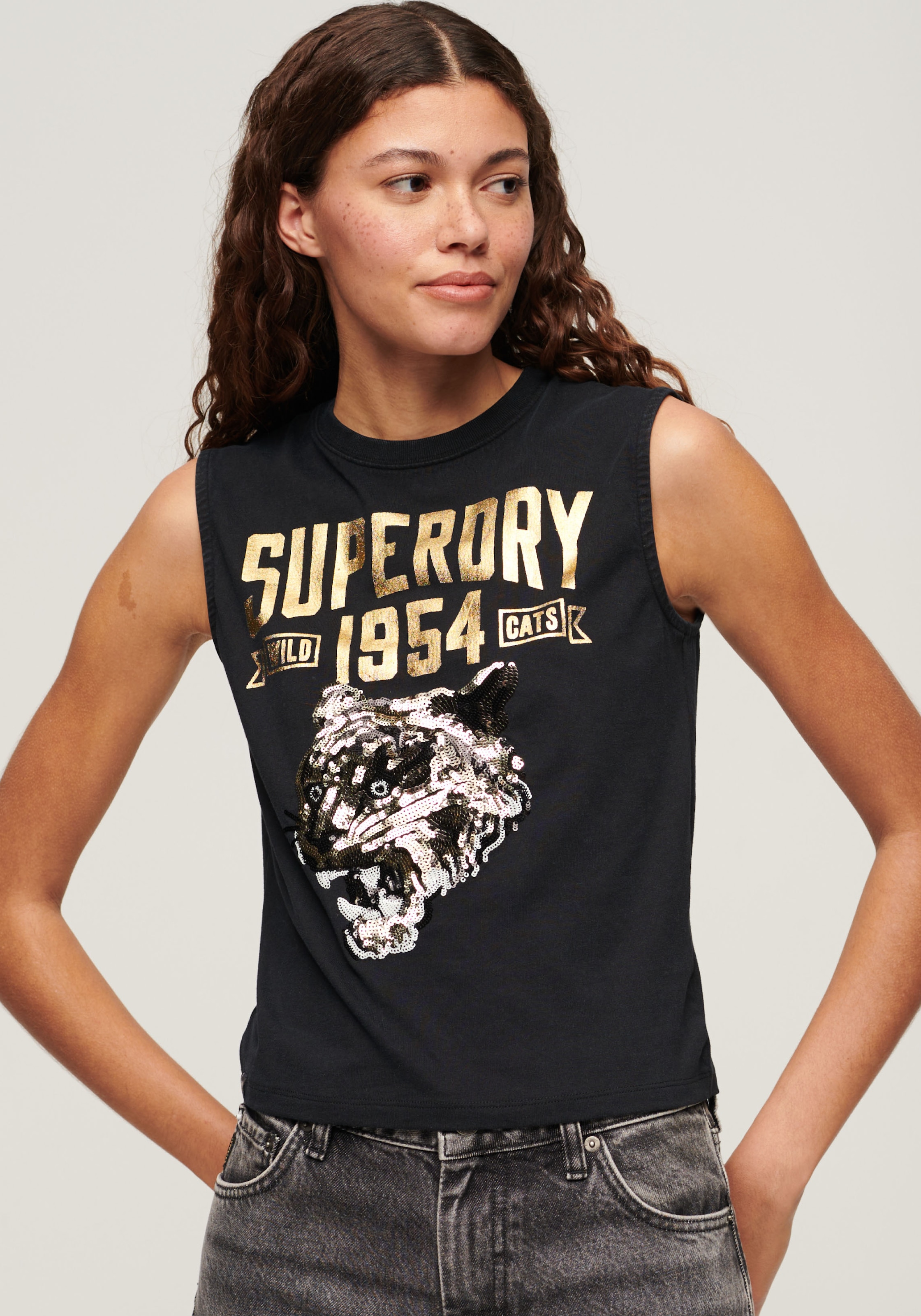 Superdry Marškinėliai be rankovių »EMBELLISH AR...