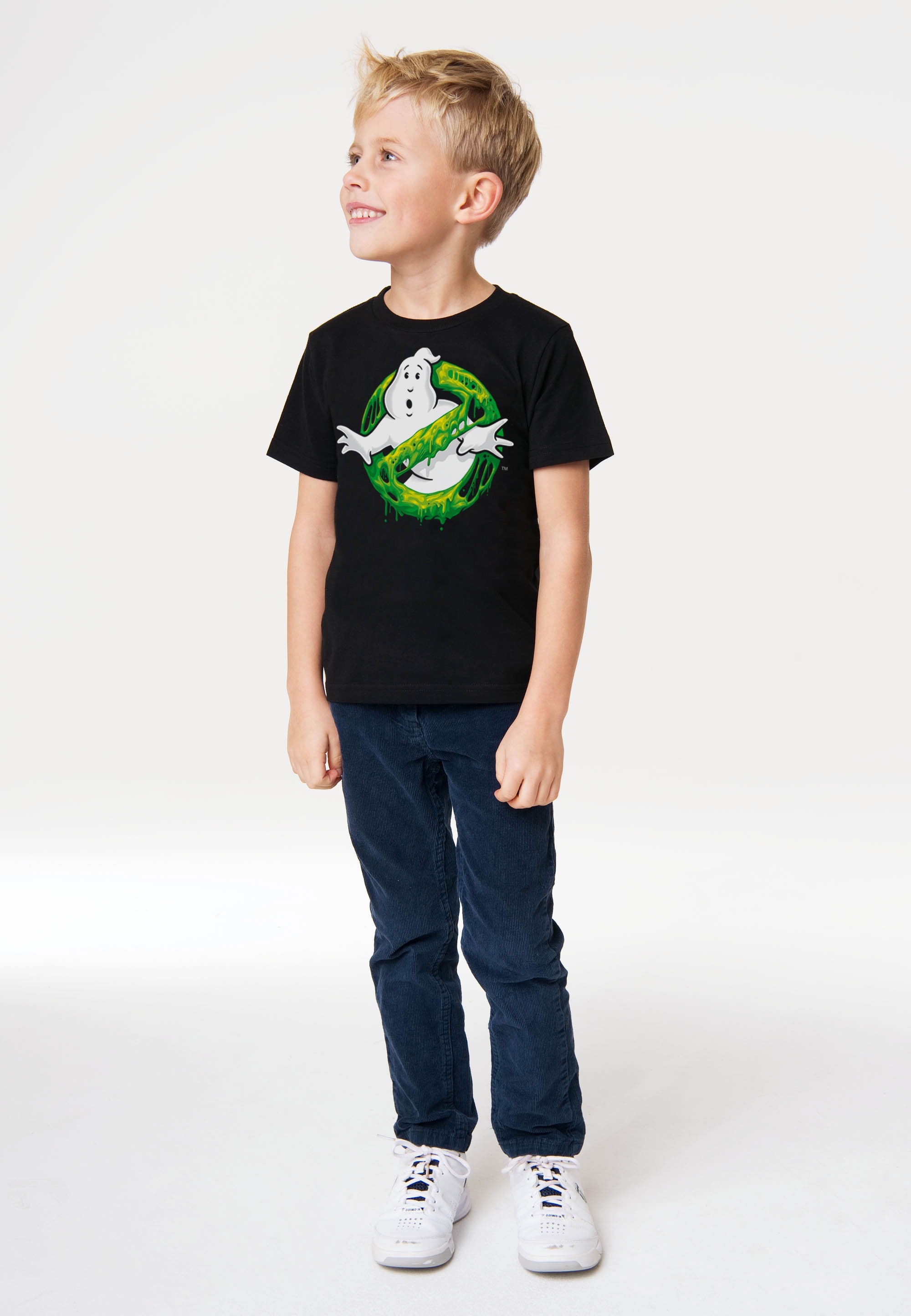 LOGOSHIRT T-Shirt »Ghostbusters – Slime Logo«, mit coolem Print