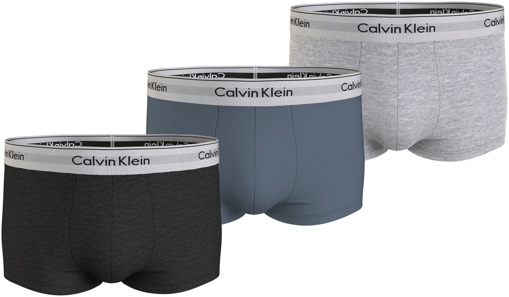 Calvin Klein Underwear Trunk "LOW RISE TRUNK 3PK", (Packung, 3er-Pack), mit Logo-Elastikbund (3 Stück)