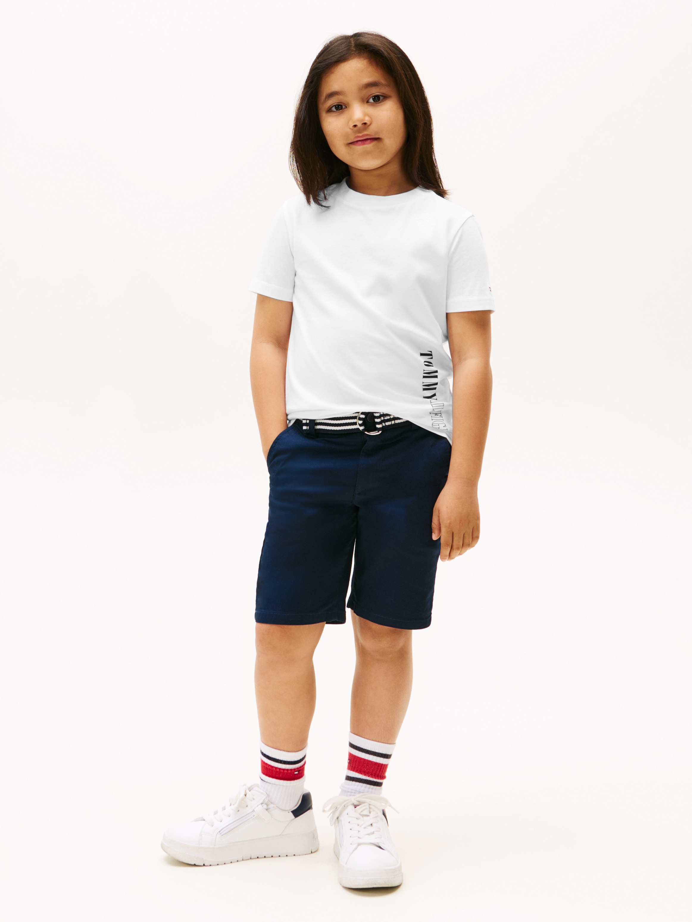 Tommy Hilfiger T-Shirt »TOMMY HILFIGER GRAPHIC T-SHIRT«, für Kinder bis 16 Jahre, Tommy Hilfiger Schriftzug