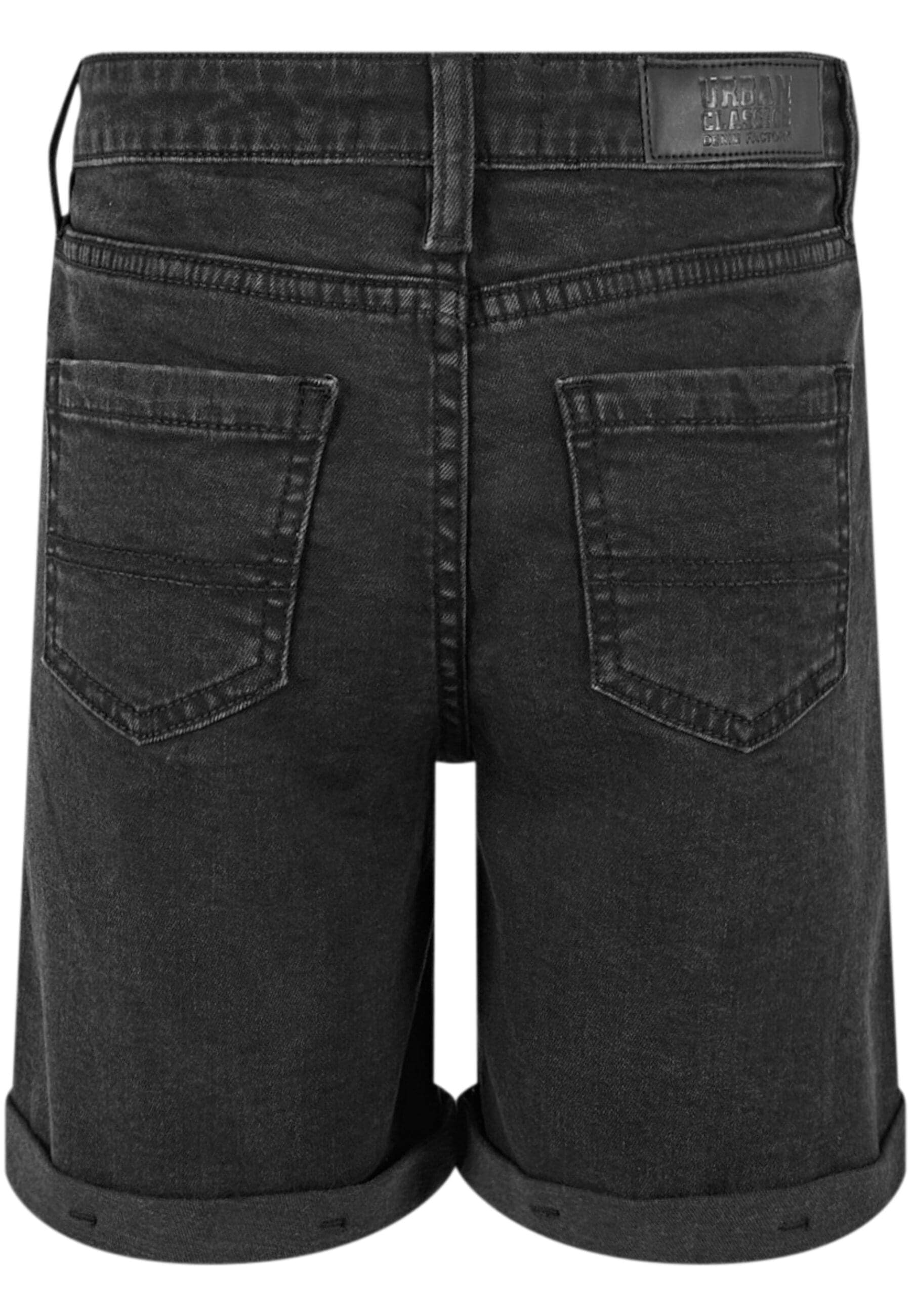 URBAN CLASSICS Shorts »Urban Classics Damen Girls Organic Stretch Denim 5 Pocket Shorts«, (1 tlg.)