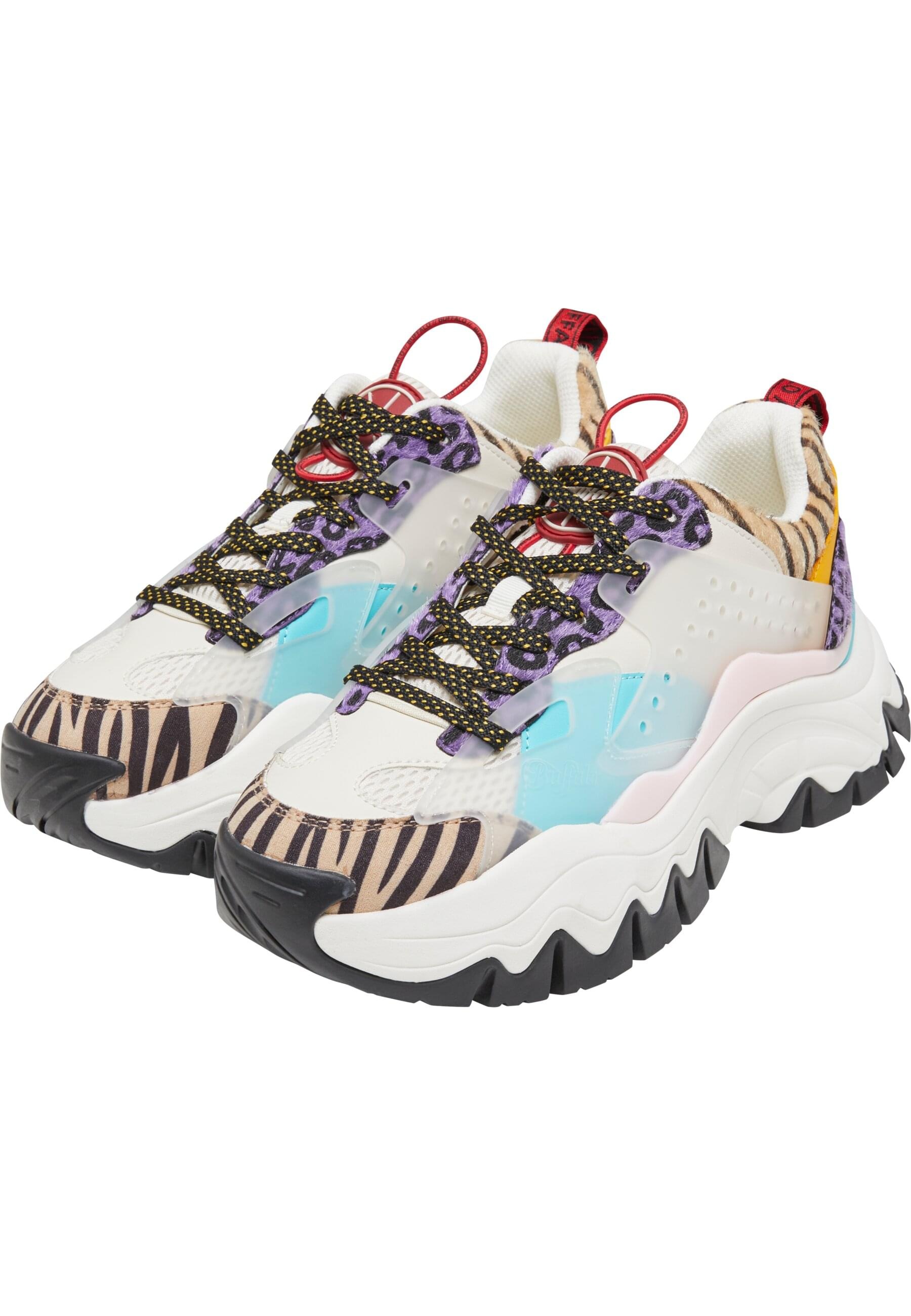 BUFFALO Damen Trainingsschuh "Buffalo Trail One Vegan Nappa/Nubuck", Gr. 39lila, aqua animal, Schuhe