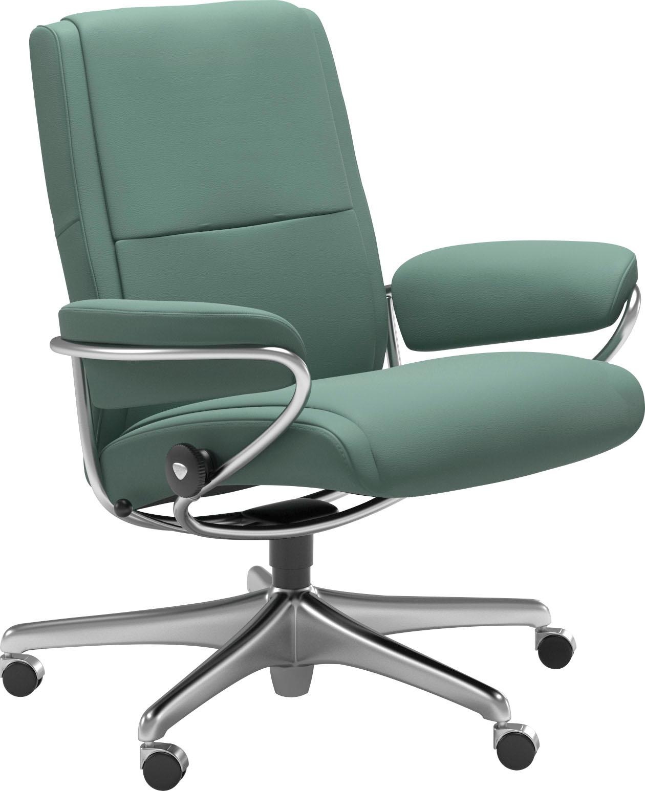 Stressless® Relaxsessel »Paris«, Low Back, mit Home Office Base, Gestell Chrom