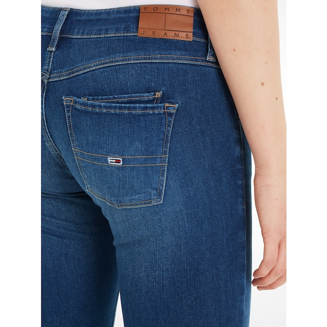 Tommy Jeans Skinny-fit-Jeans »SCARLETT LW SKN ANK ZIP AH1239«, mit  Lederlogopatch für bestellen | BAUR