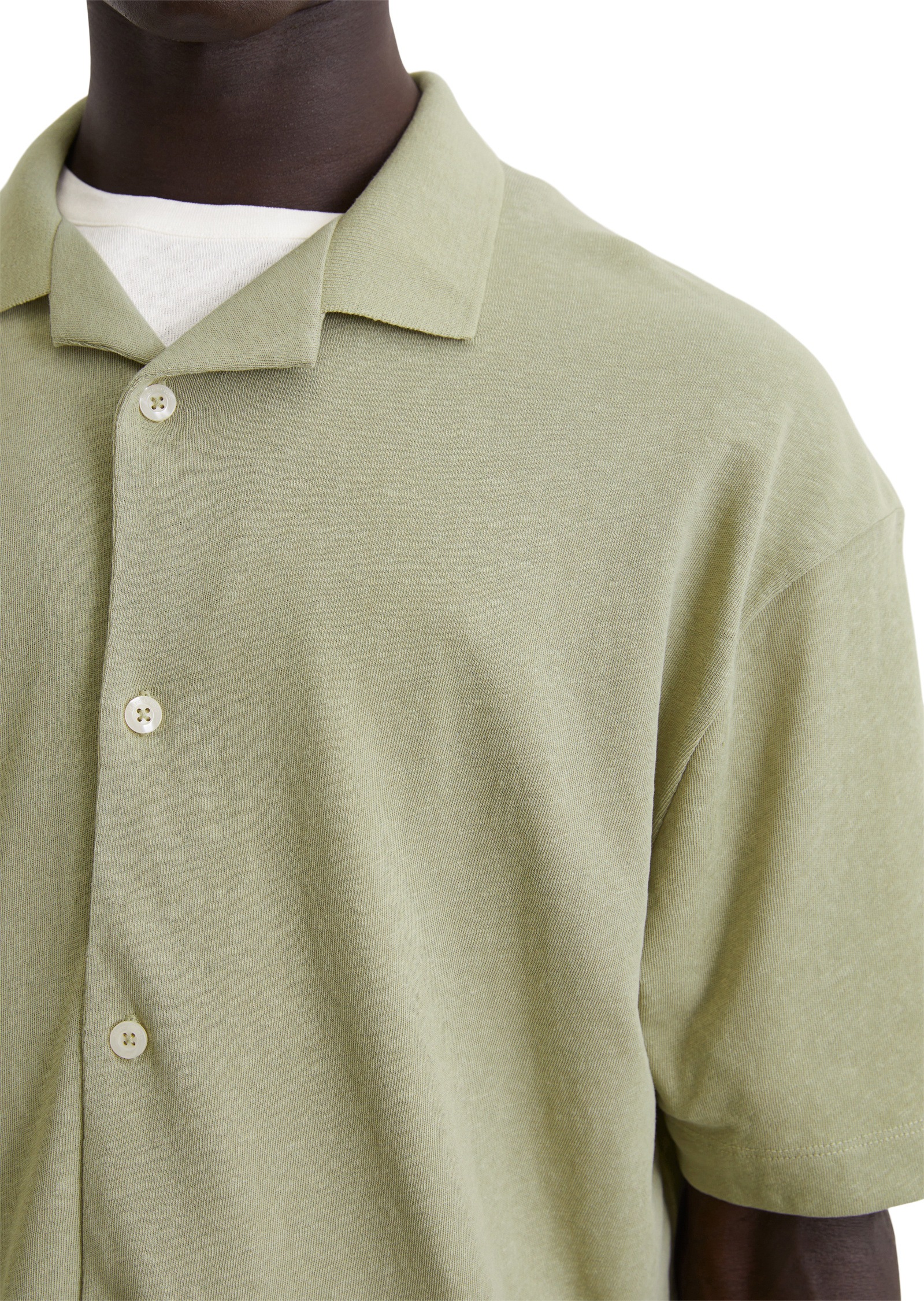 Marc O'Polo Poloshirt »aus Bio-Baumwolle und Leinen«