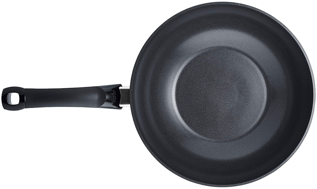Fissler Wok »Ceratal® Orbit Black«, Aluminium, (1 tlg.), gesünderes Kochen mit Antihaft-Effekt, hergestellt ohne PFAS/PTFE