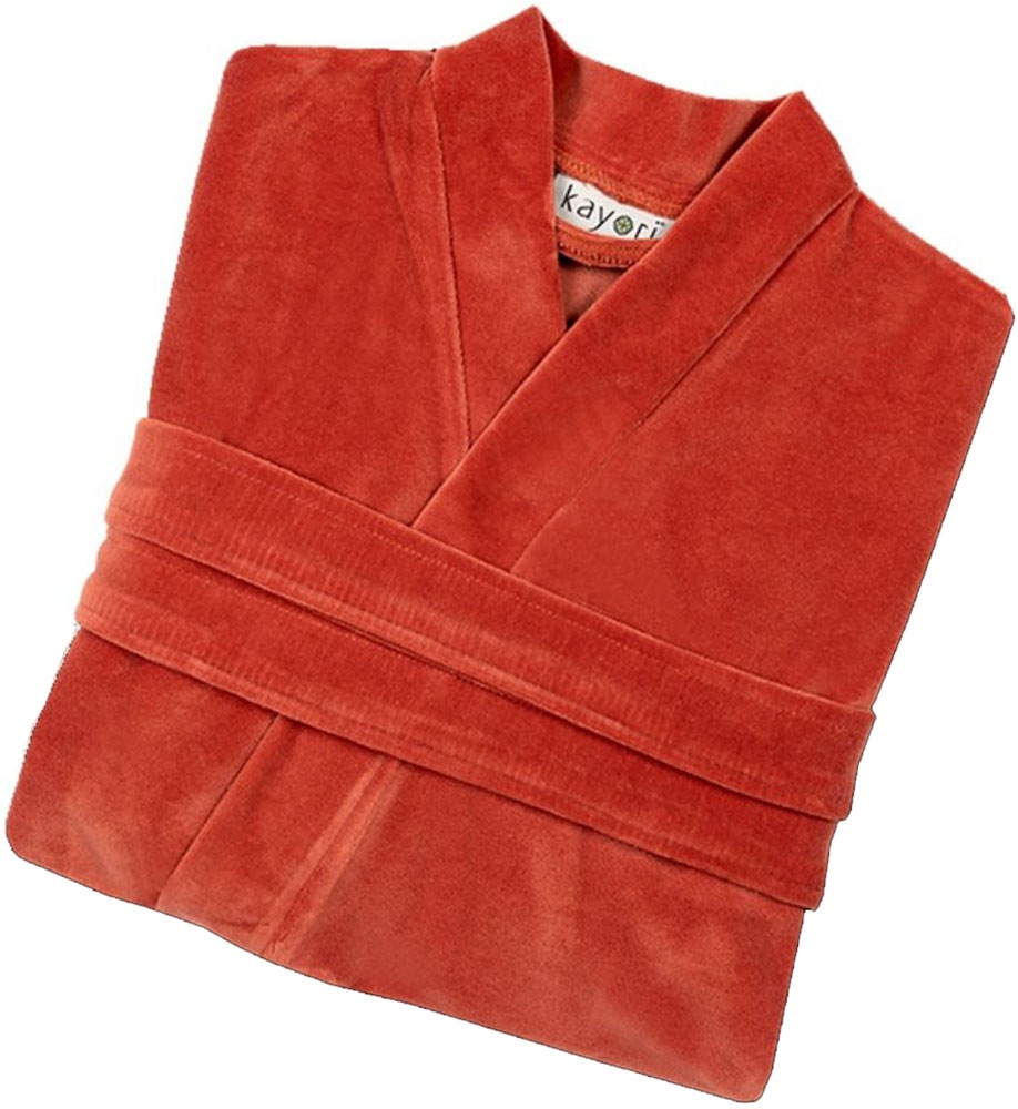 kayori Unisex-Bademantel "Mori", samtig weich günstig online kaufen
