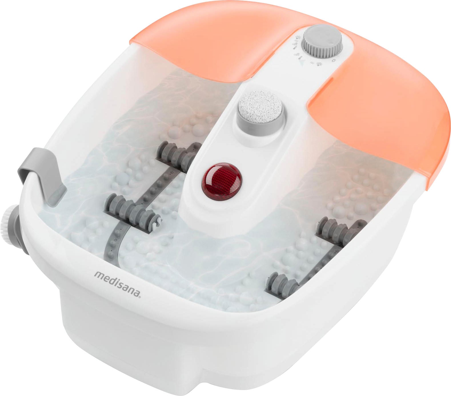 MEDISANA Fußbad "FS 883", weiß, Kunststoff, B:41cm H:18cm T:35cm, Fußbäder, Vibrationsmassage, Wärmefunktion, Sprudel-und Warmhaltefunktion