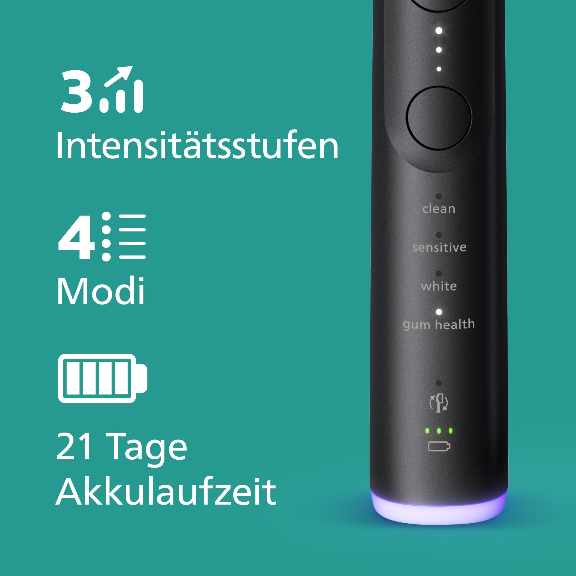 Philips Sonicare Elektrische Zahnbürste »Series 7100 HX7429/02«, 2 St. Aufsteckbürsten, mit Andruckkontrolle, 7 Putzeinstellungen, inkl. Reiseladeetui