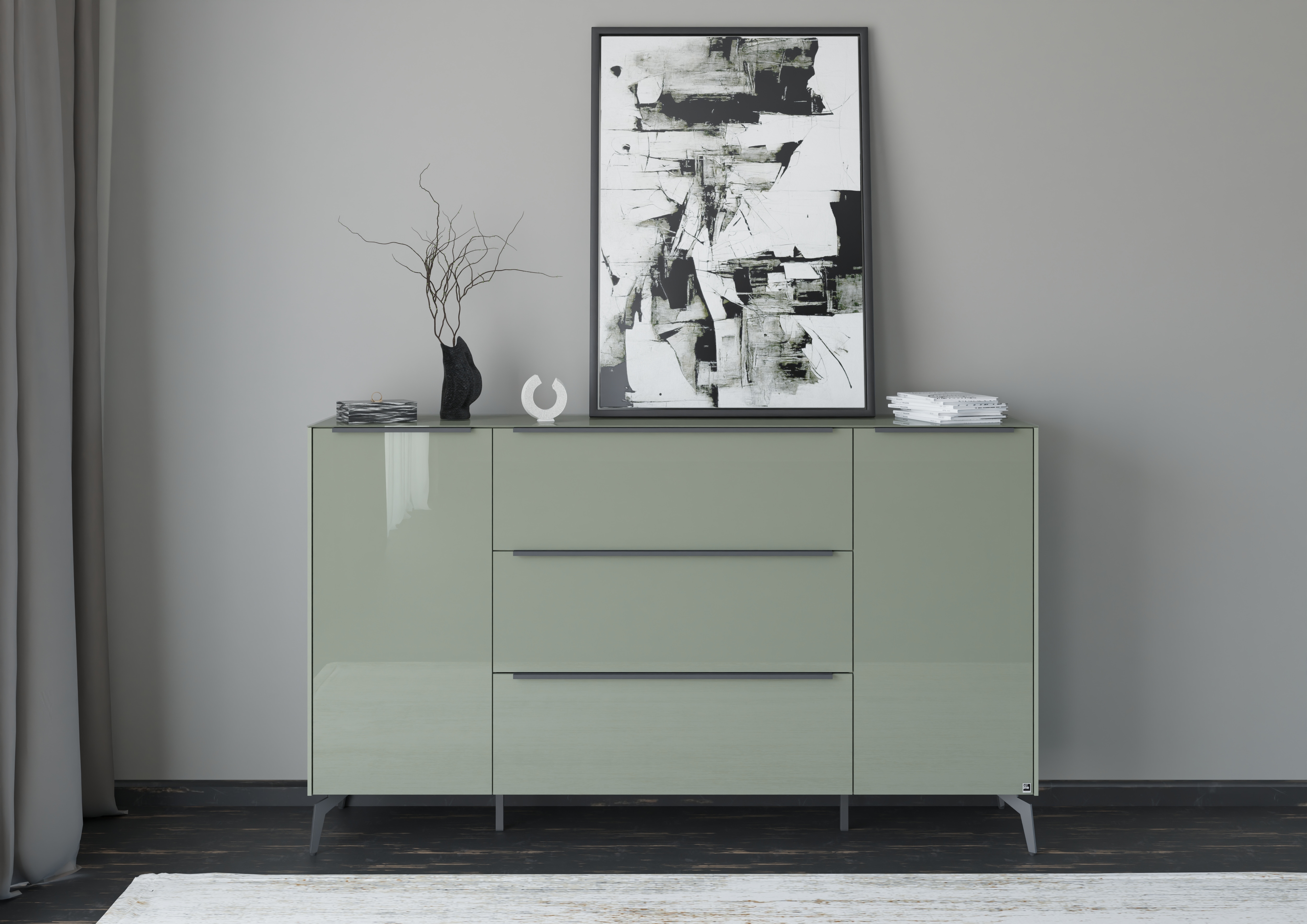 set one by Musterring Sideboard "Reno" 1 Stk. tlg. Mit Winkelfuß in diversen Farben, 109 cm Höhe & Farbauswahl
