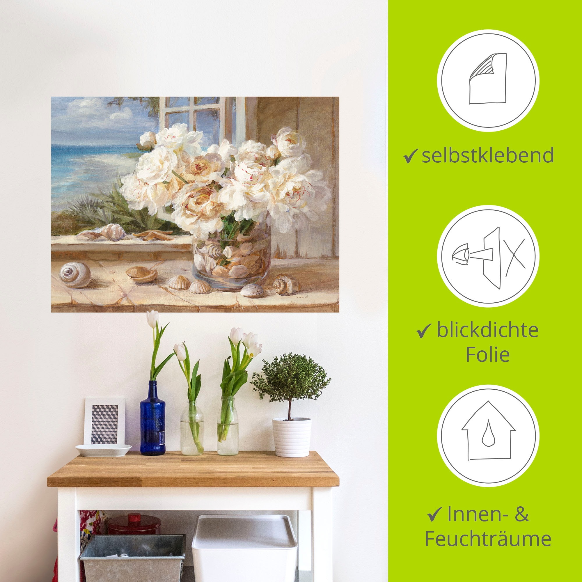 Artland Wandbild »Am See«, Arrangements, (1 St.), als Leinwandbild, Poster, Wandaufkleber in verschied. Größen