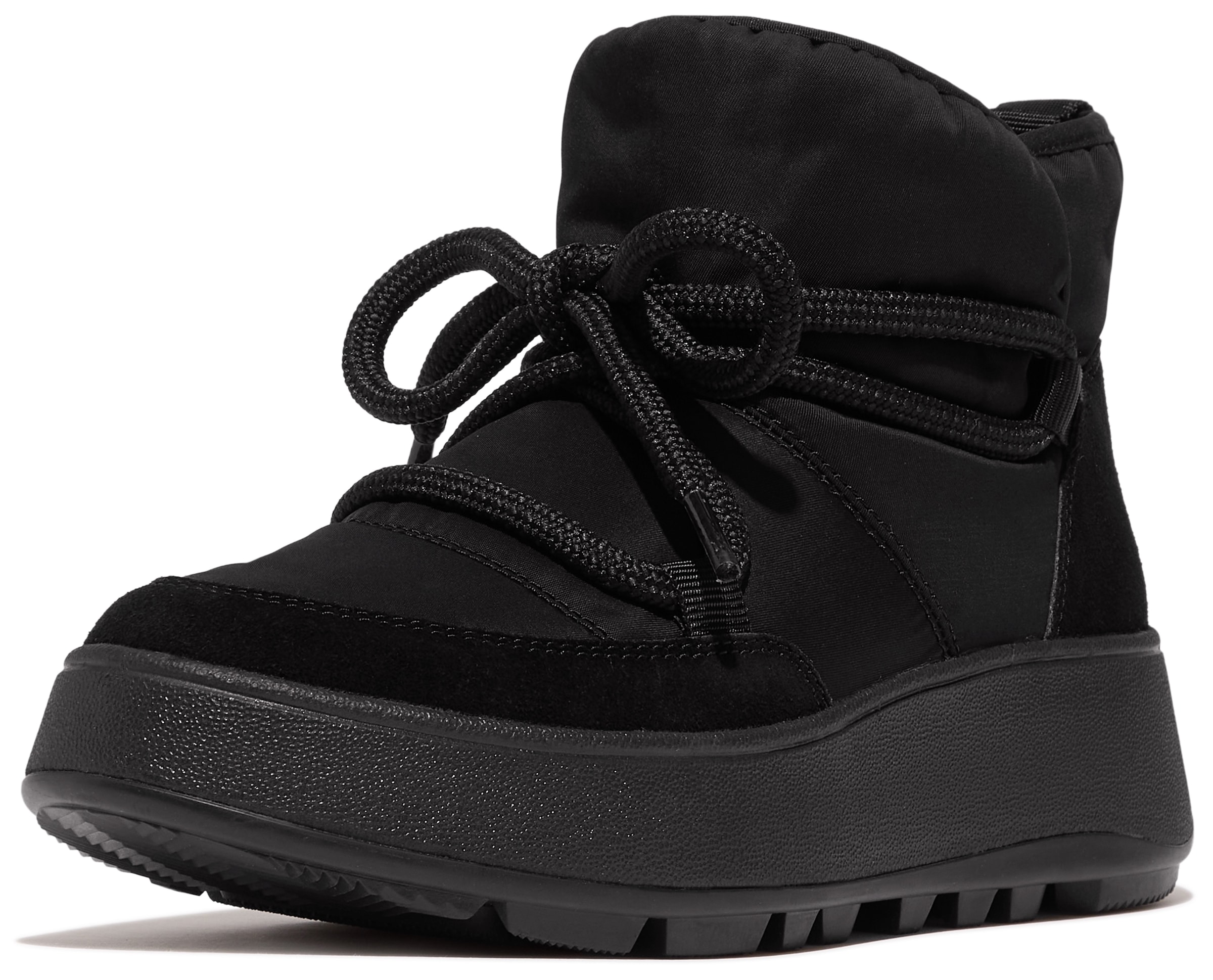 Fitflop Winterboots »F-MODE«, Snowboots, Winterstiefel mit modischer Schnürung, schmale Form