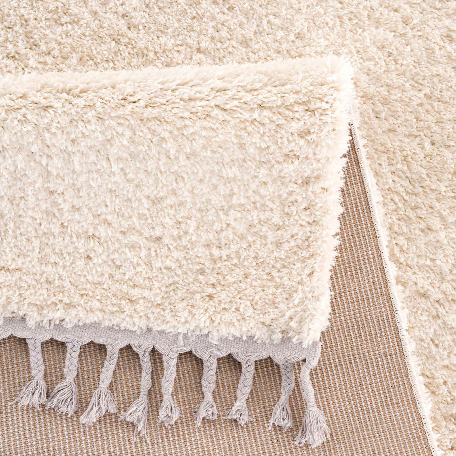 Carpet City Hochflor-Läufer »Pulpy 100«, rechteckig, 30 mm Höhe, besonders weich, mit Fransen, Uni Farben