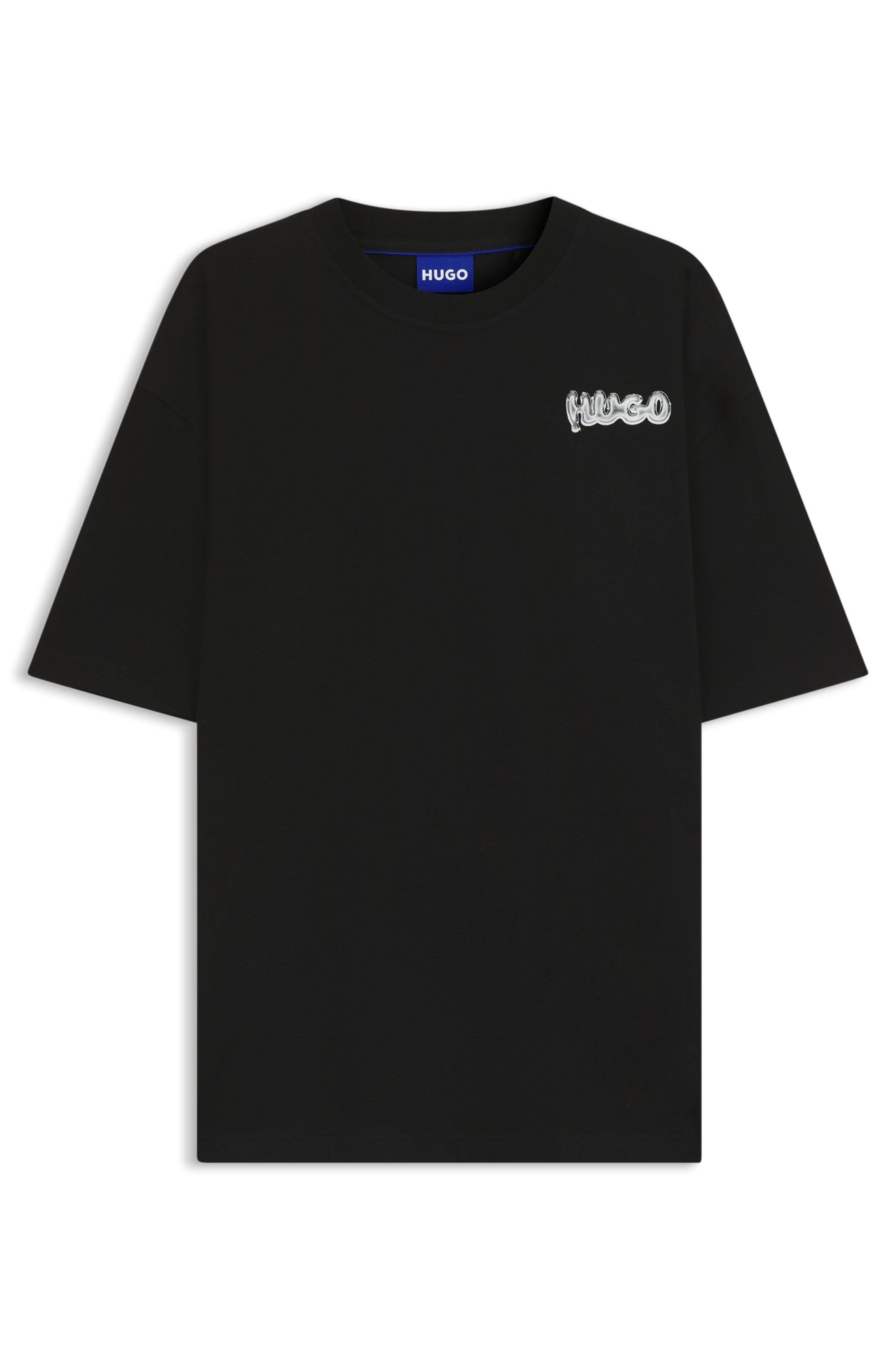 HUGO Blue T-Shirt "Nyrotee", Rundhalsausschnitt, loose fit, Logoprint günstig online kaufen