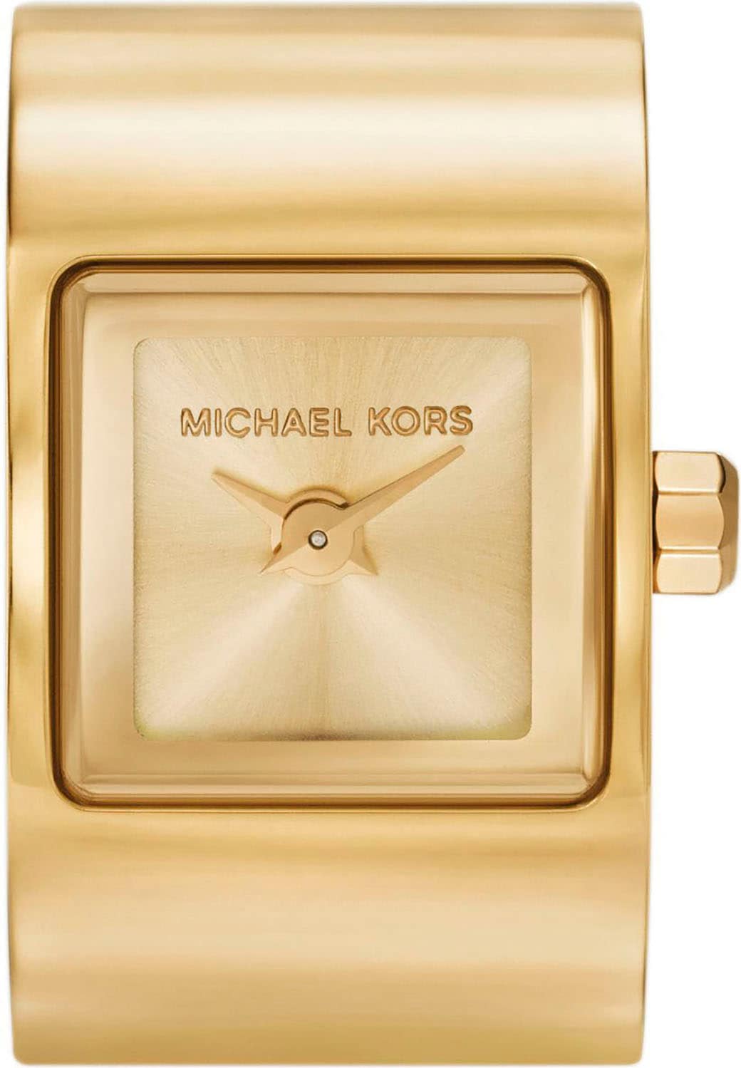 MICHAEL KORS Uhrenring »DARRINGTON WATCH RING«, Quarzuhr, Damenuhr, Edelstahl, Flexband, Zugband, analog