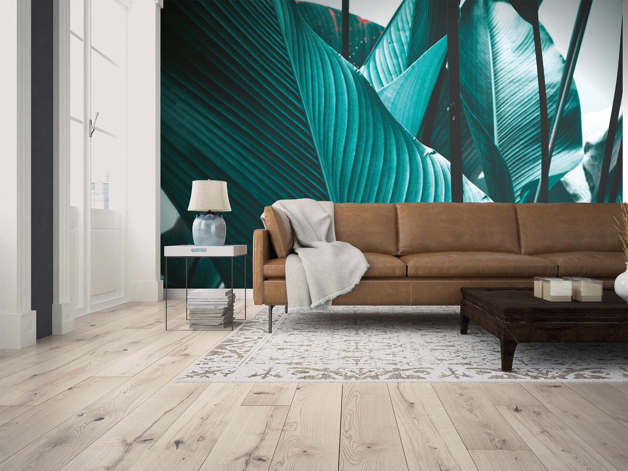 living walls Fototapete »Designwalls Leaf Stalks 1« glatt Vlies, Wand, Schräge, Decke