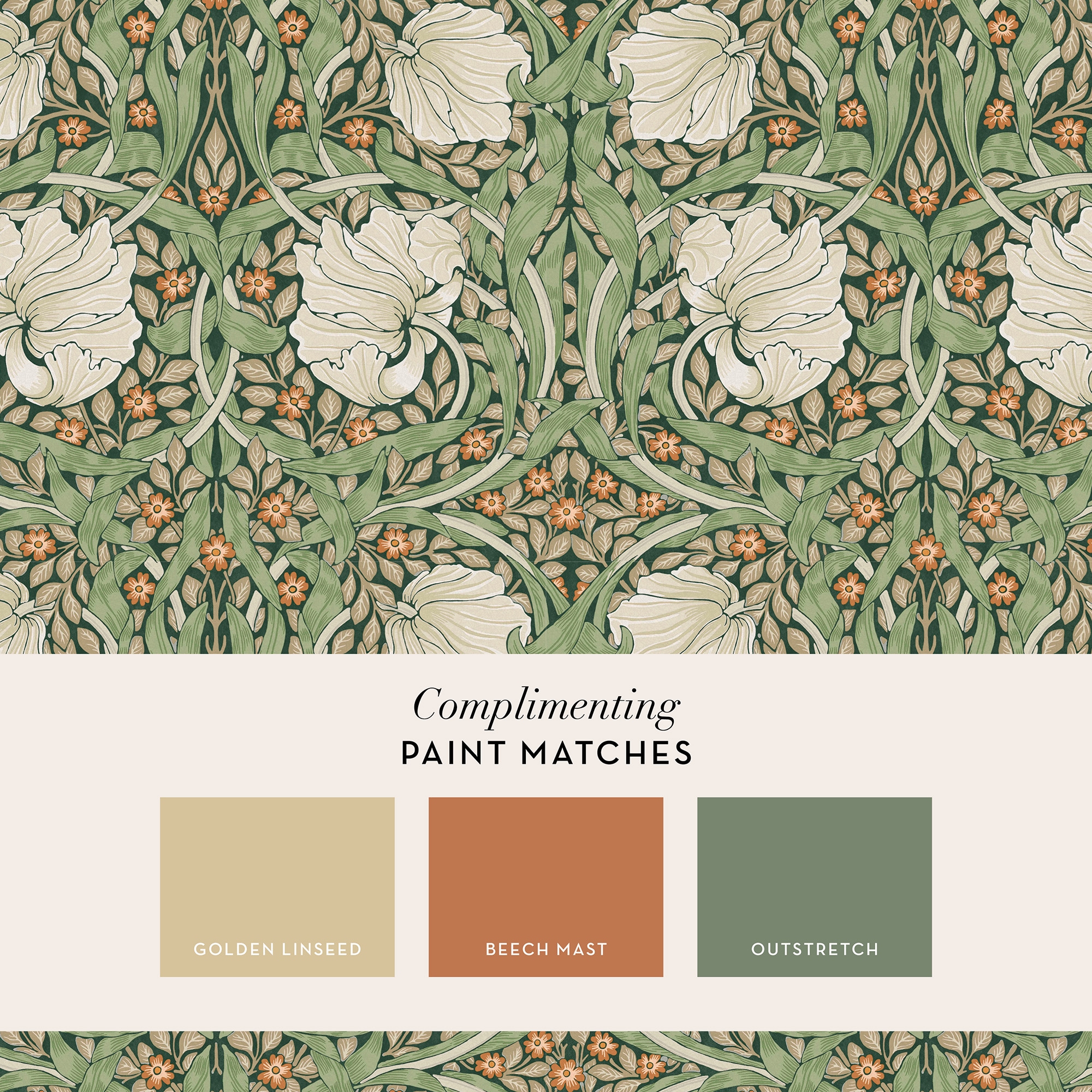WILLIAM MORRIS AT HOME Vliestapete »Pimpernel«, Retro, Design Tapeten