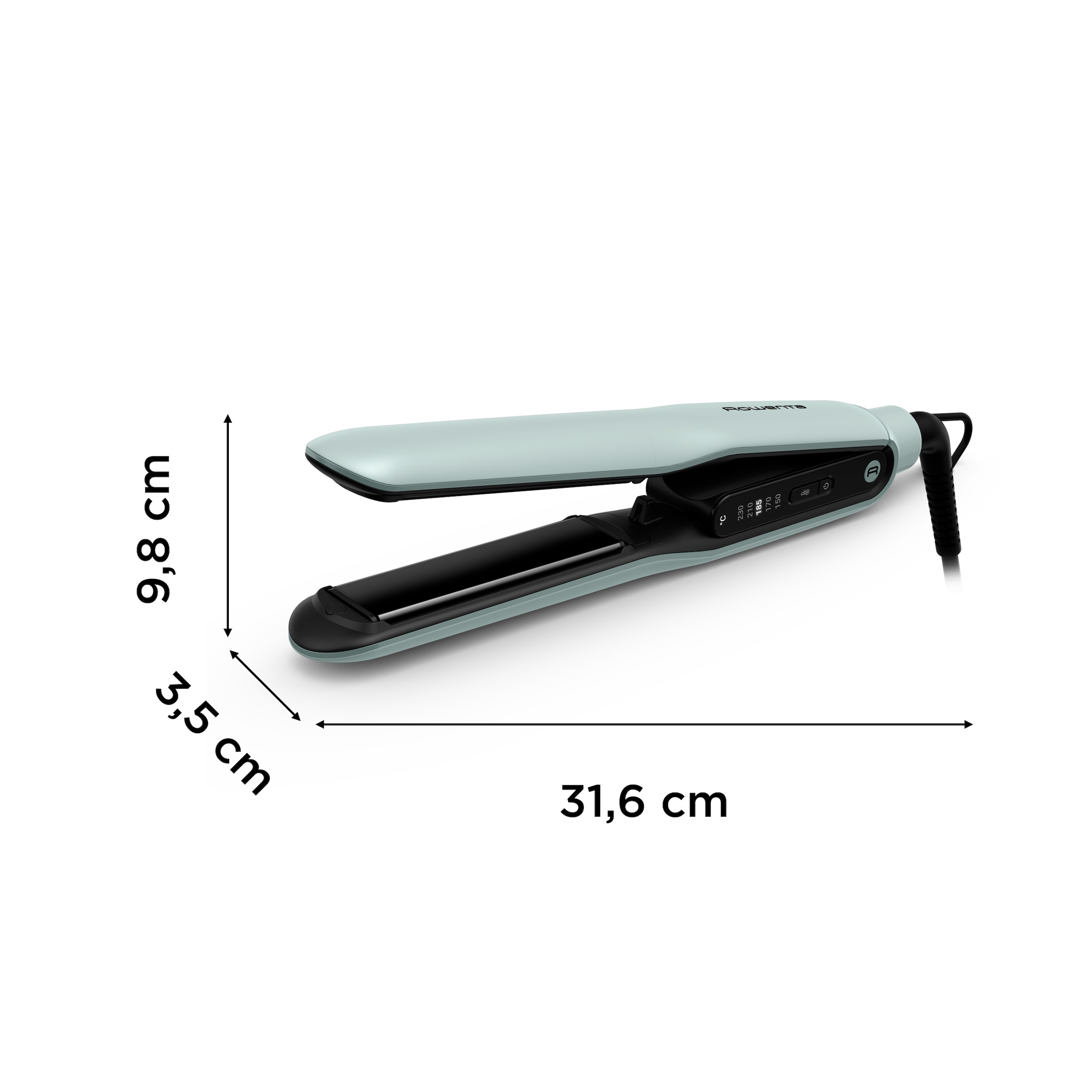Rowenta Glätteisen »Rowenta Thermoglide«, Titanium, Titanium-Beschichtung, 5 Temperaturstufen von 170°C bis 230°C