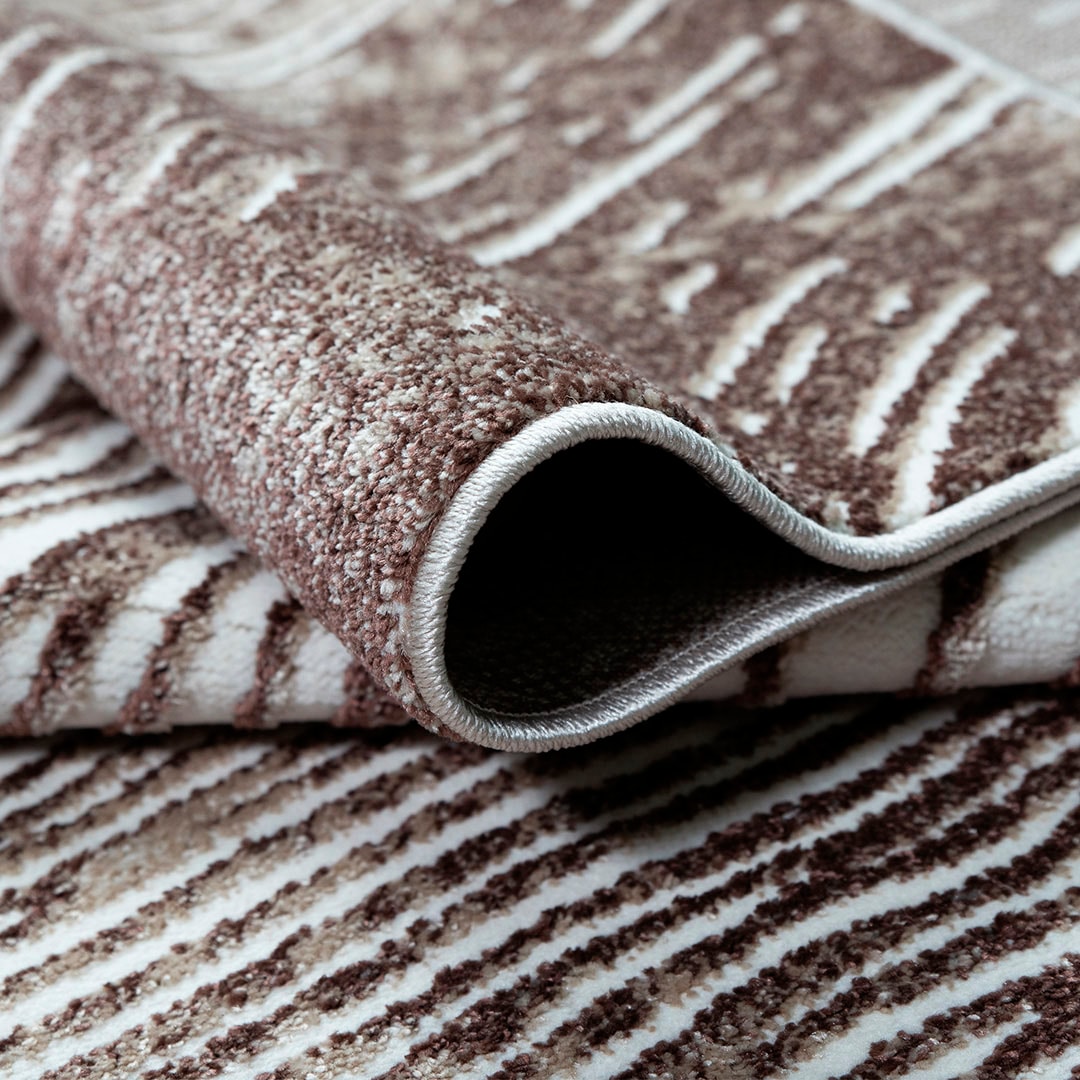 my home Teppich »Surella«, rechteckig, 9 mm Höhe, modernes Wellen Muster, mit besonders weichem Flor, Kurzflor, Vintage