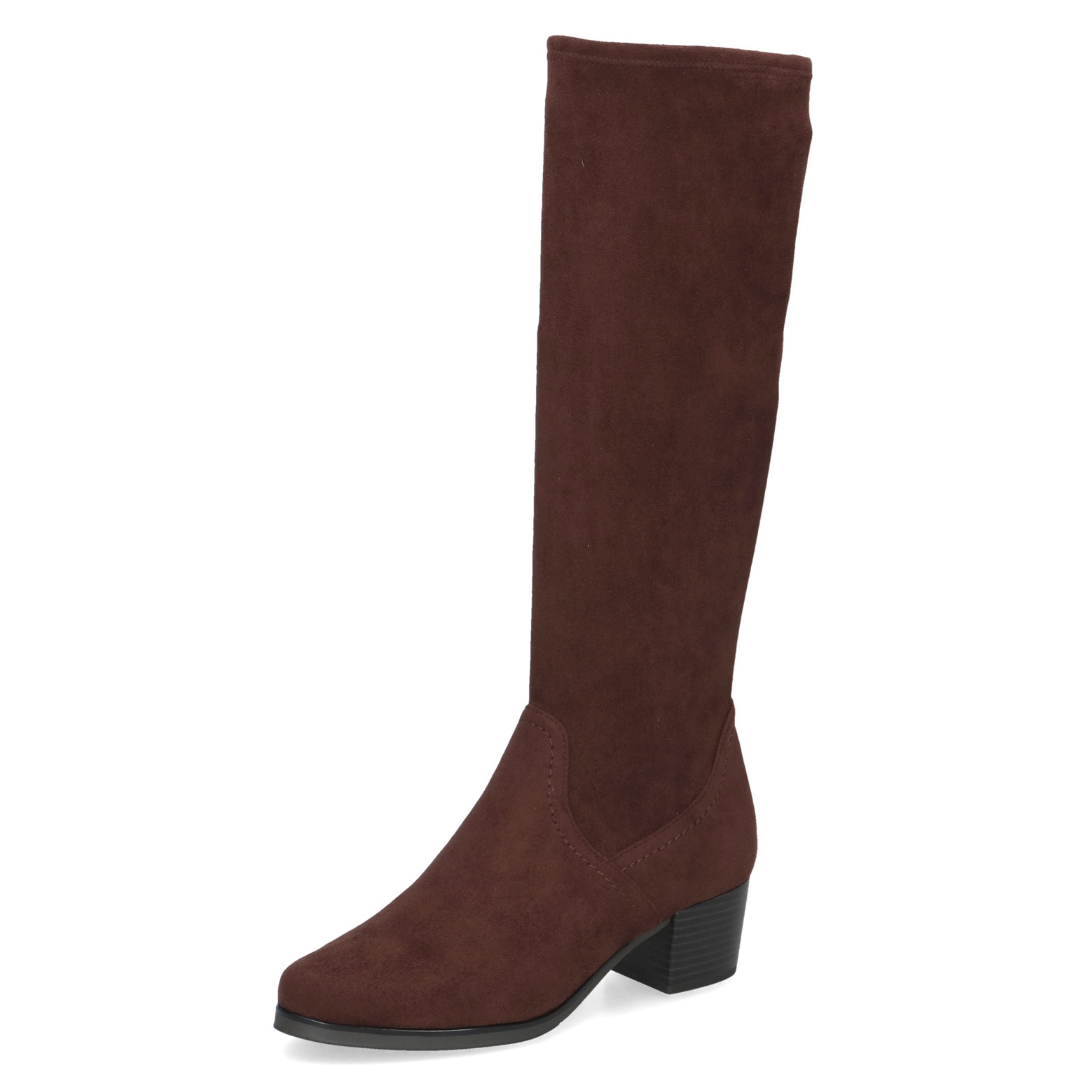 Caprice Stiefel, Blockabsatz, Schlupfstiefel mit Stretch-XS-Schaft in schmaler Form